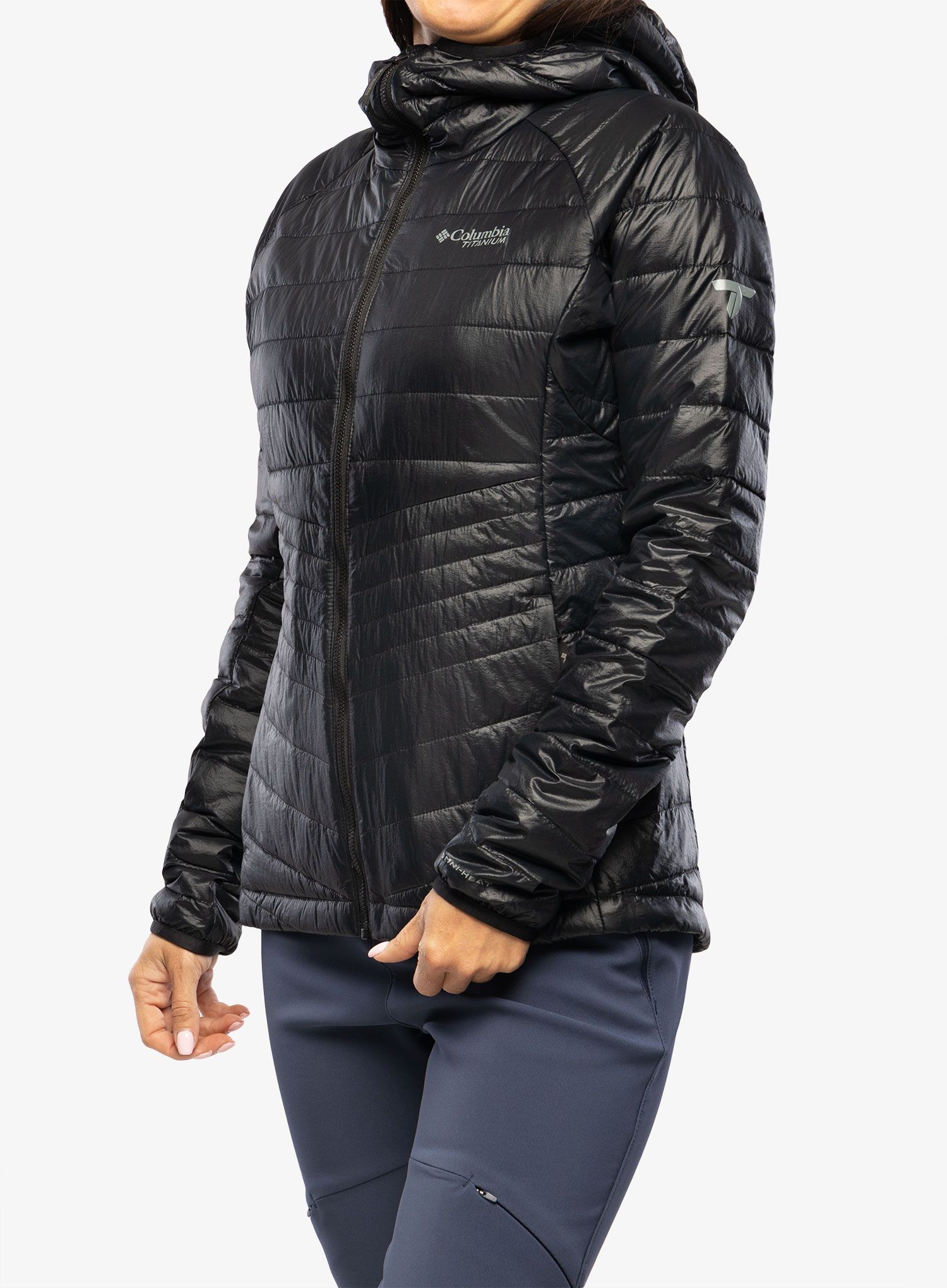 Bunda  Columbia Platinum Peak Hooded Jacket - black