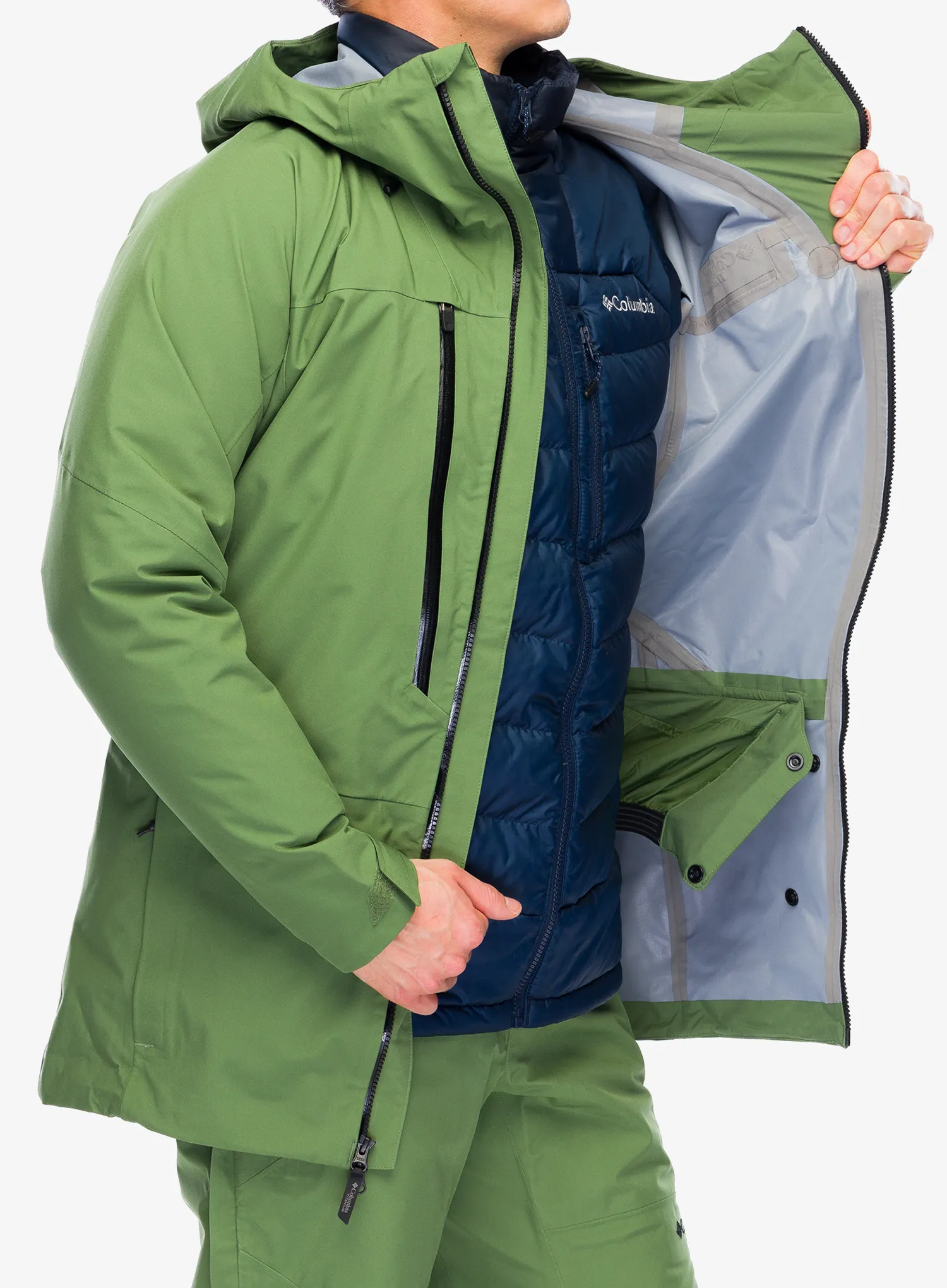 Lyžařská bunda Columbia Platinum Peak II 3L Shell - canteen