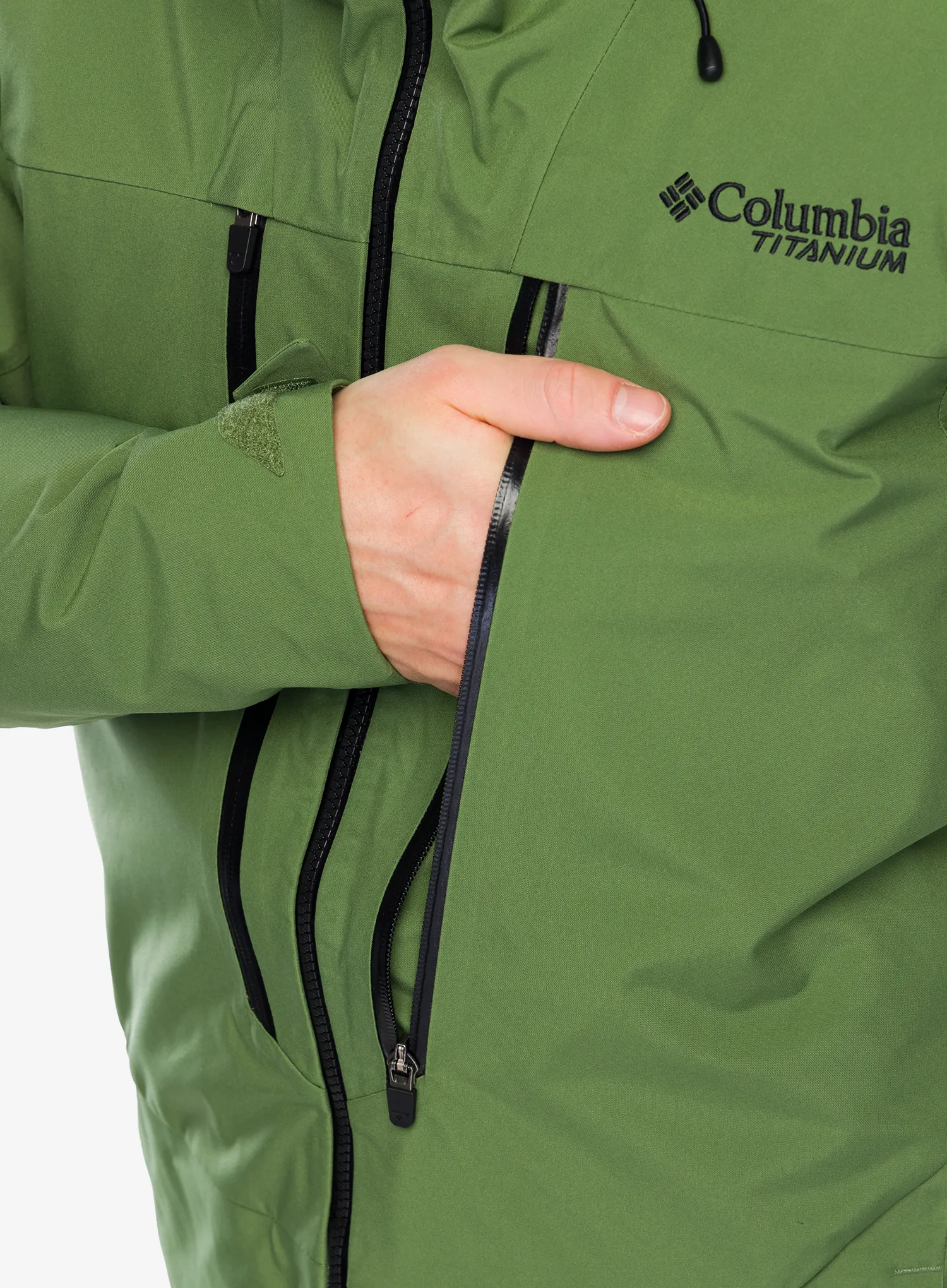 Lyžařská bunda Columbia Platinum Peak II 3L Shell - canteen