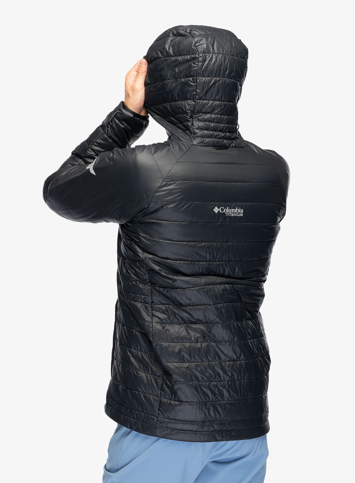 Zateplená bunda Columbia Platinum Peak II Hooded Jacket - black