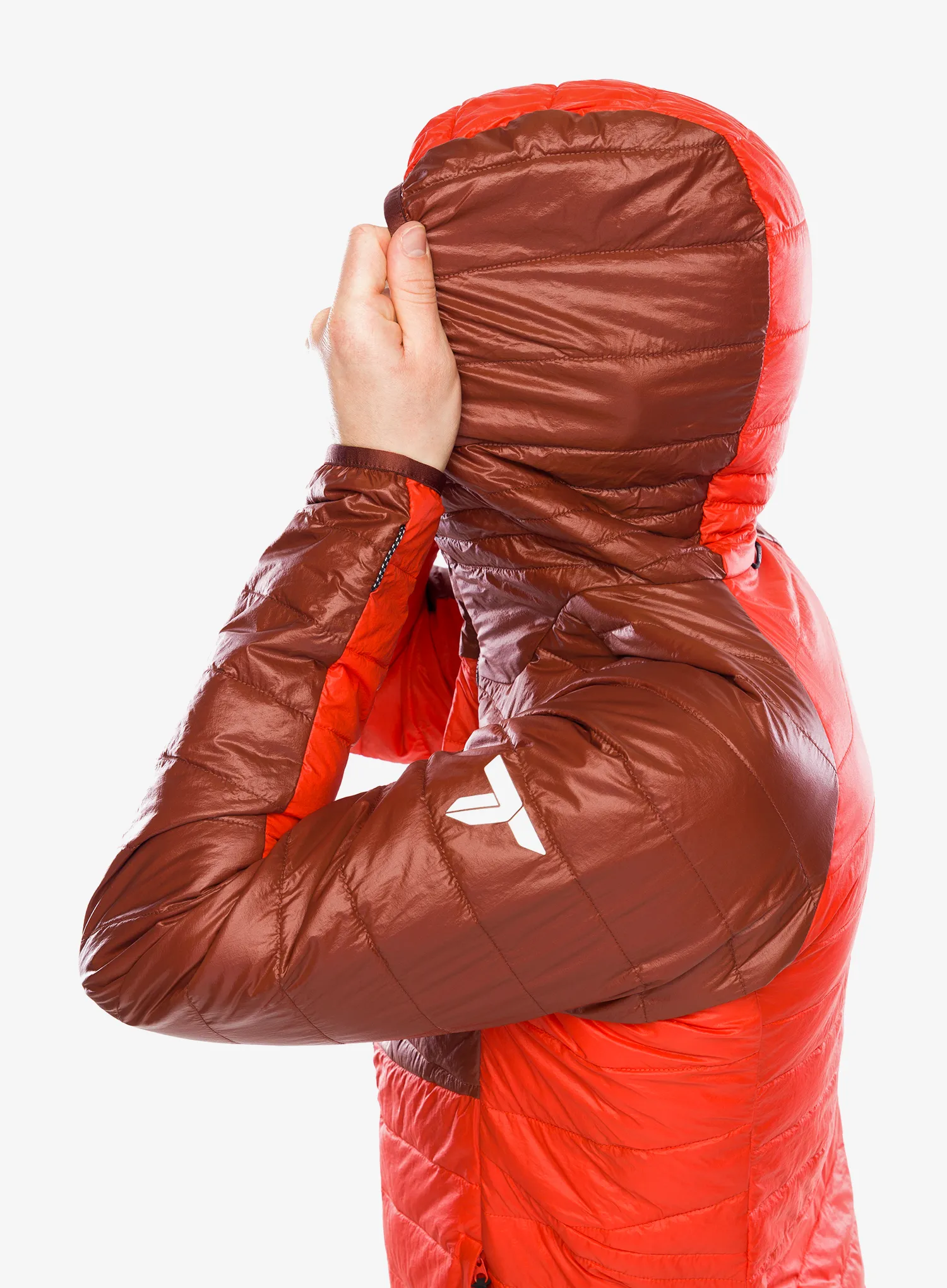 Zateplená bunda Columbia Platinum Peak II Hooded Jacket - spicy/spice