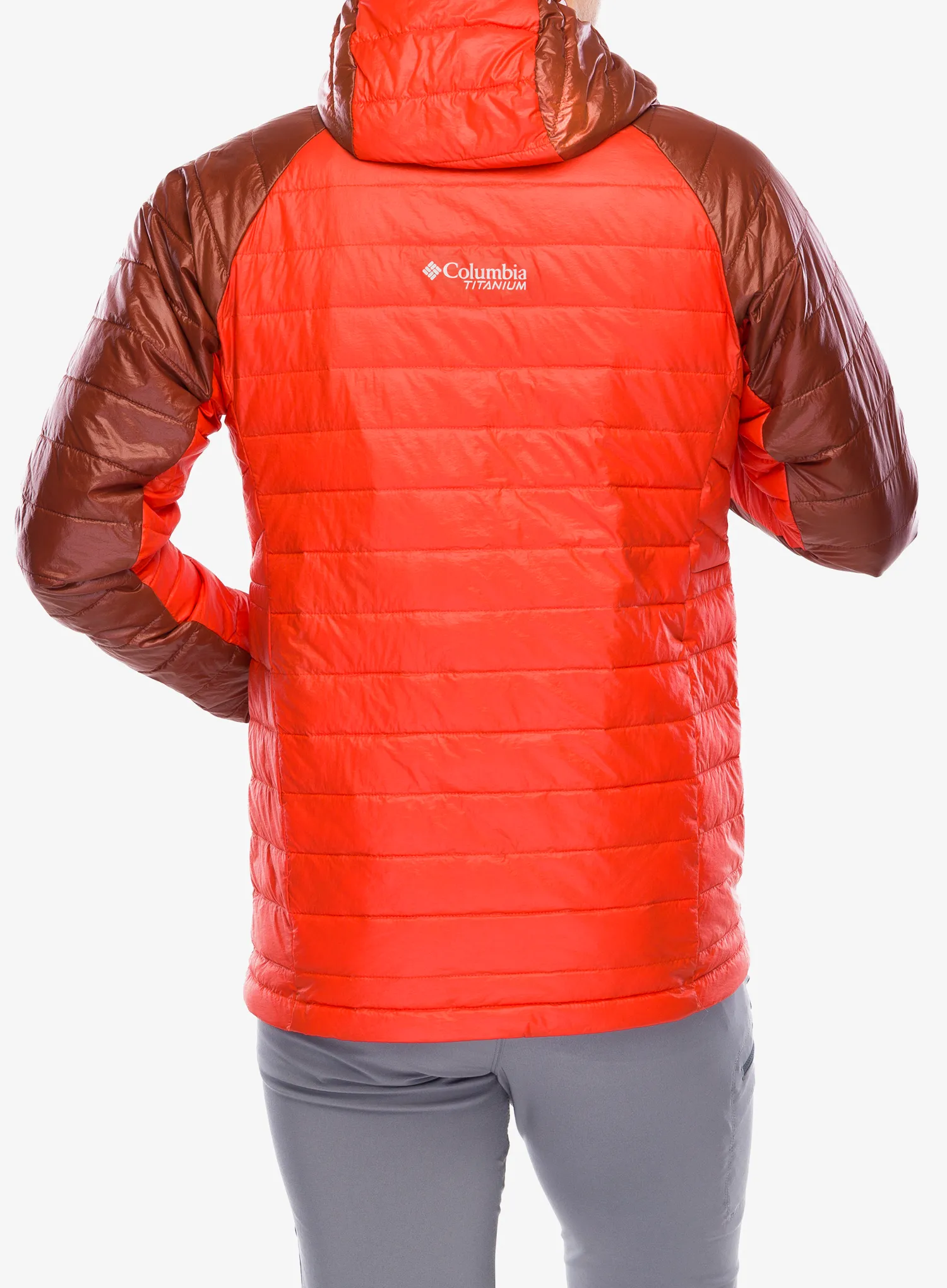 Zateplená bunda Columbia Platinum Peak II Hooded Jacket - spicy/spice