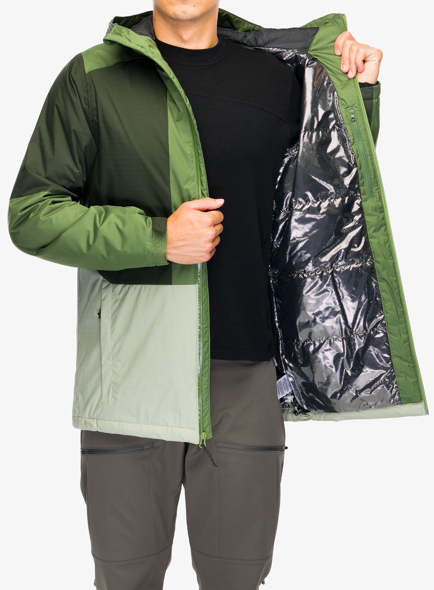 Bunda Columbia Point Park II Insulated Jacket - canteen/greenscape/safari