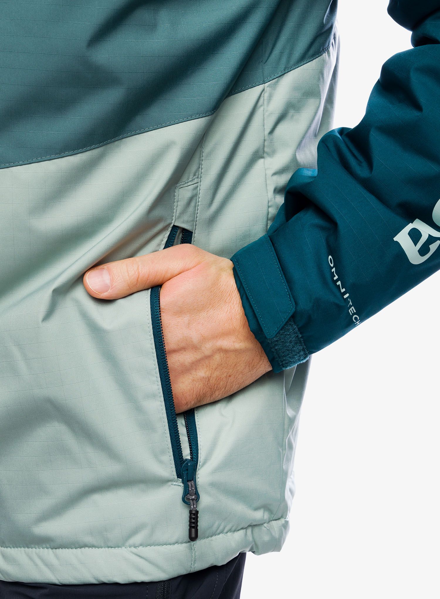 Zateplená bunda Columbia Point Park Insulated Jacket - metal/niagara/night wave