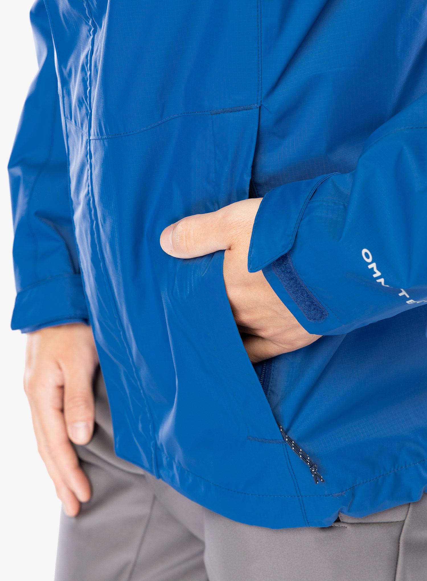 Bunda do deště Columbia Pouring Adventure III Jacket - mountain blue