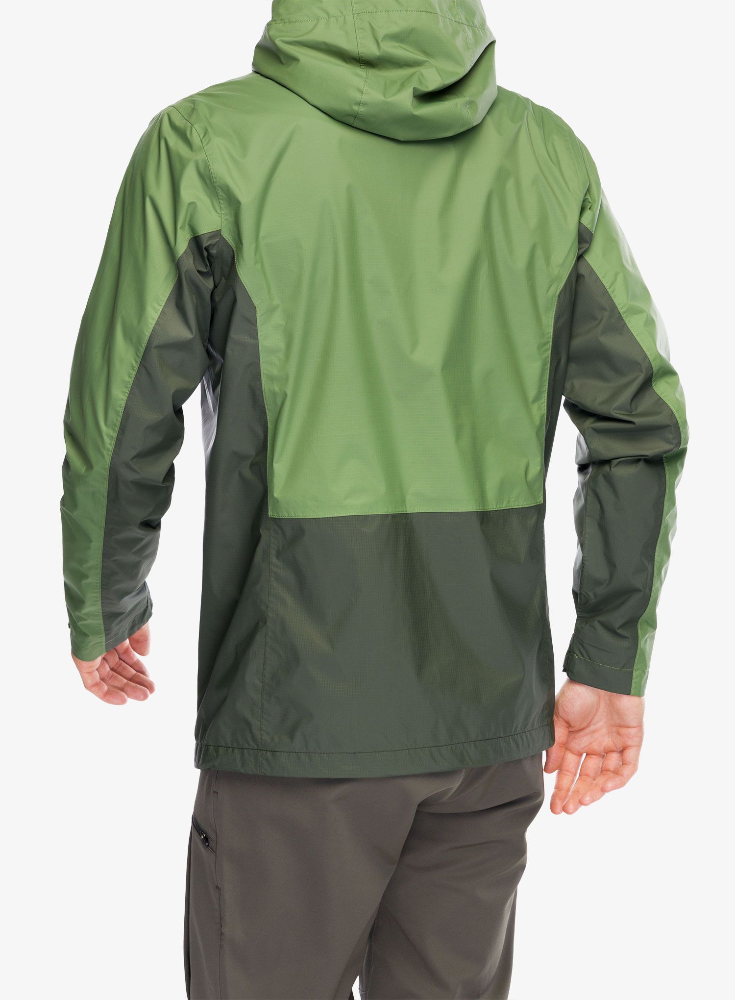 Bunda do deště Columbia Pouring Adventure III Jacket - canteen/greenscape
