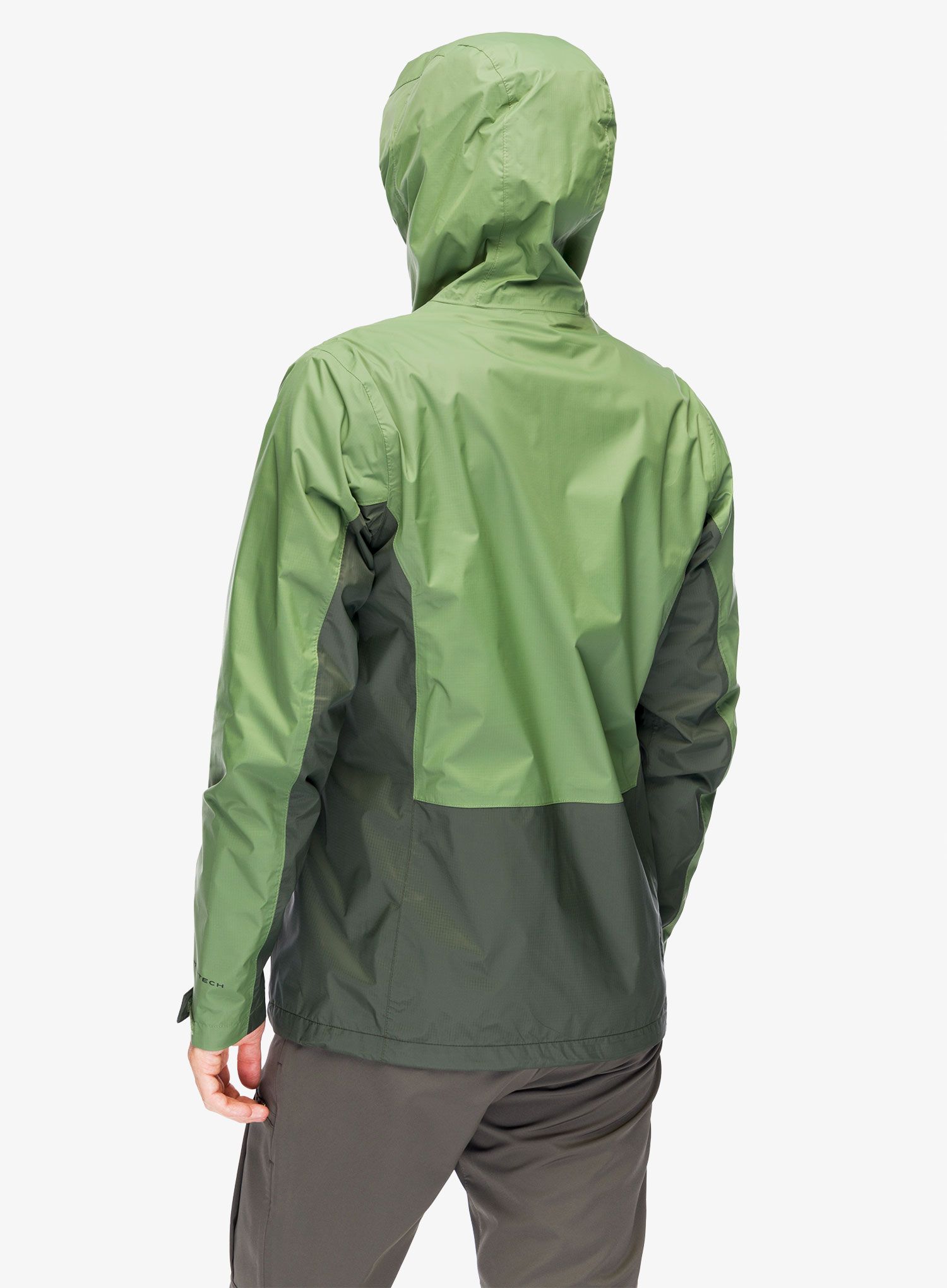 Bunda do deště Columbia Pouring Adventure III Jacket - canteen/greenscape