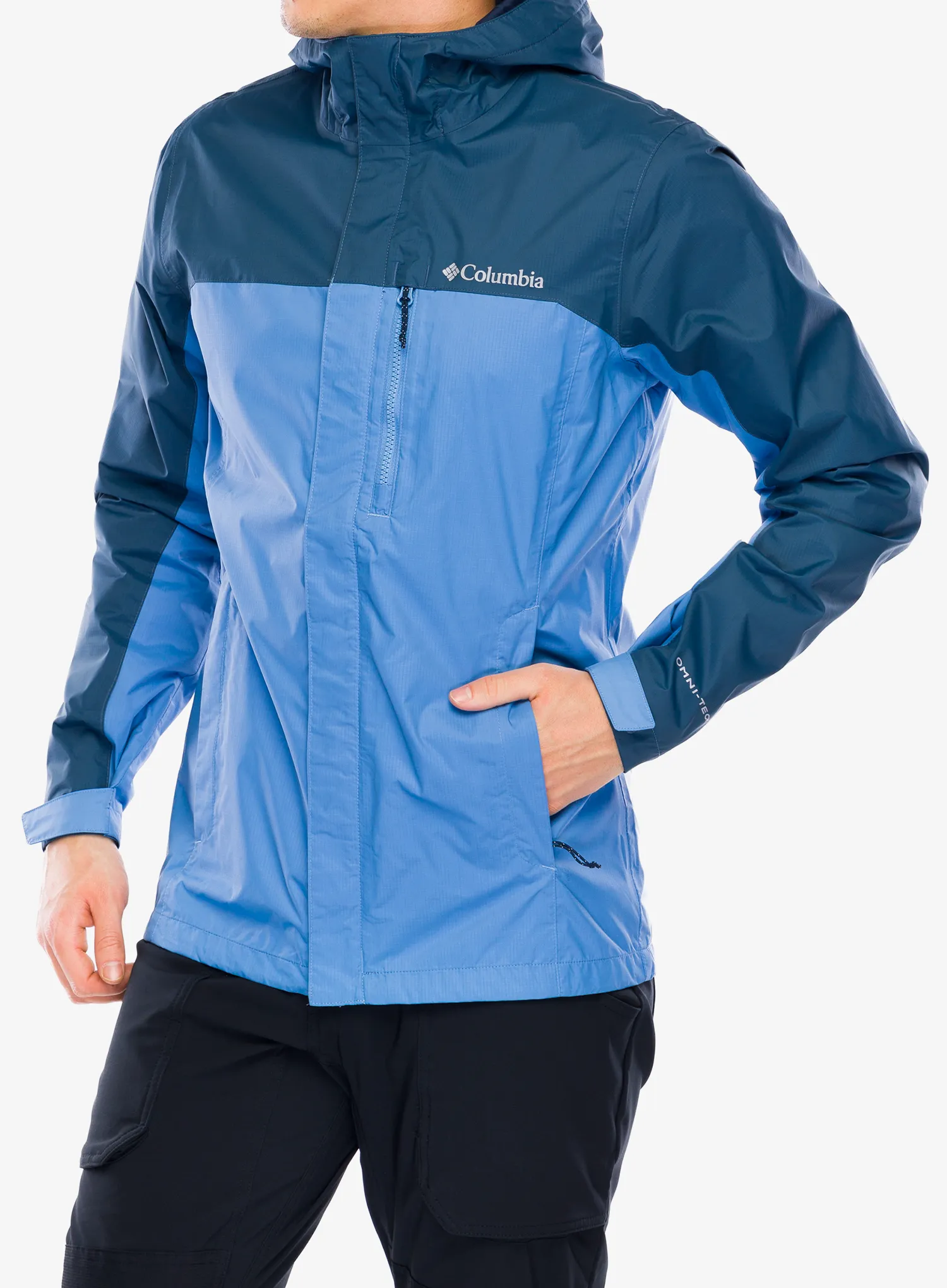 Bunda do deště Columbia Pouring Adventure II Jacket - skyler/dark mountain