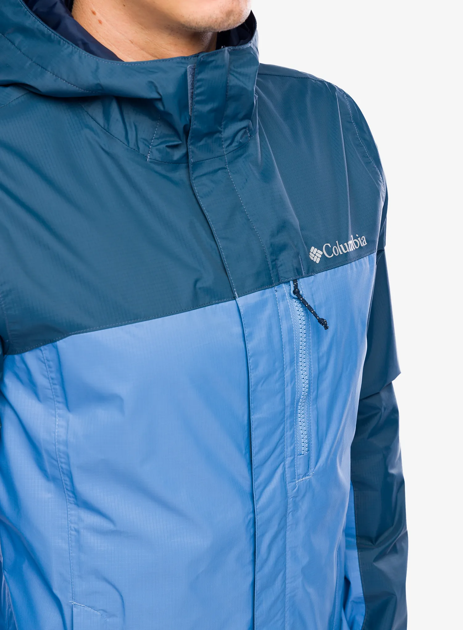 Bunda do deště Columbia Pouring Adventure II Jacket - skyler/dark mountain
