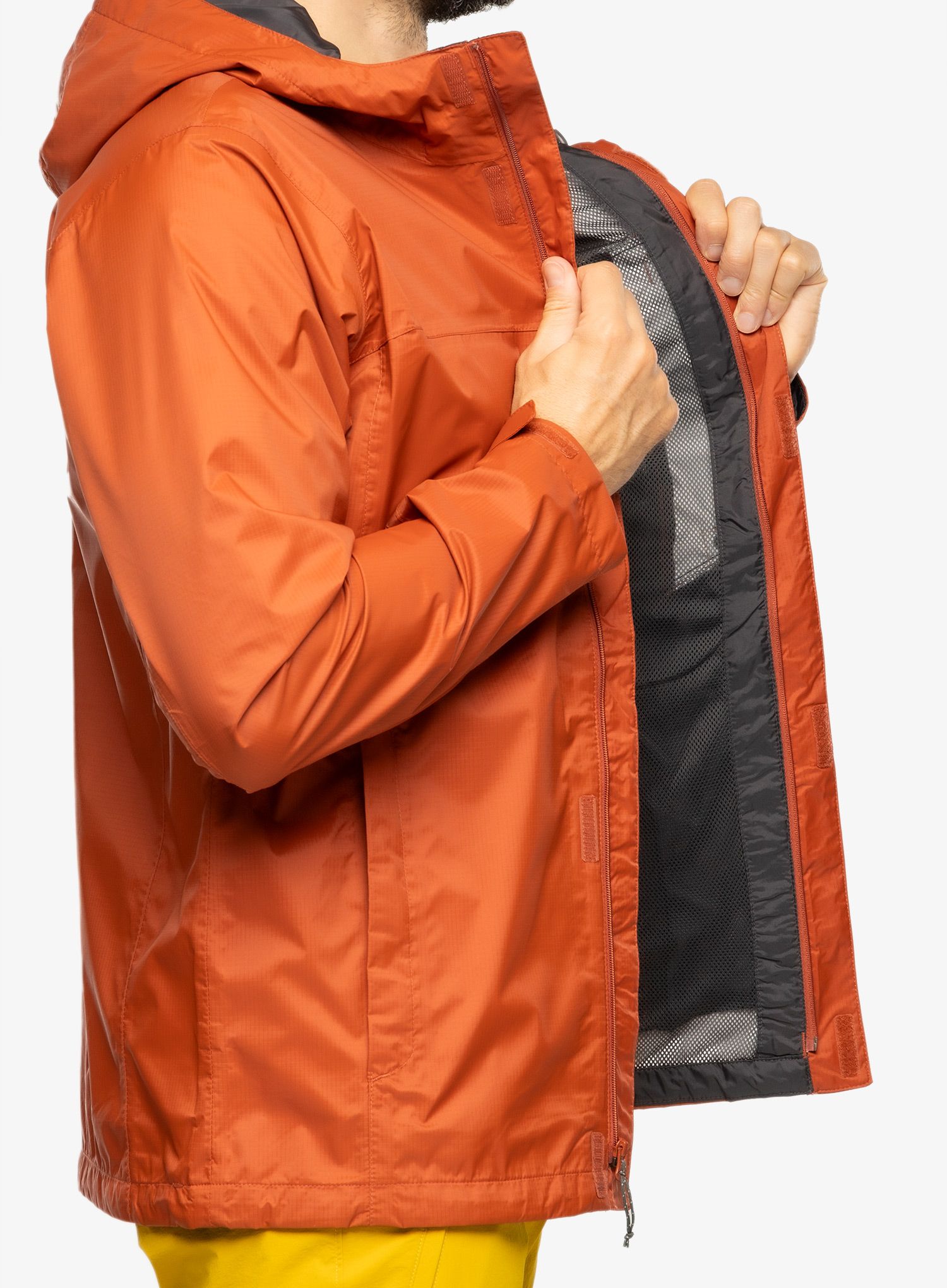 Pánská bunda do deště Columbia Pouring Adventure II Jacket - warp red