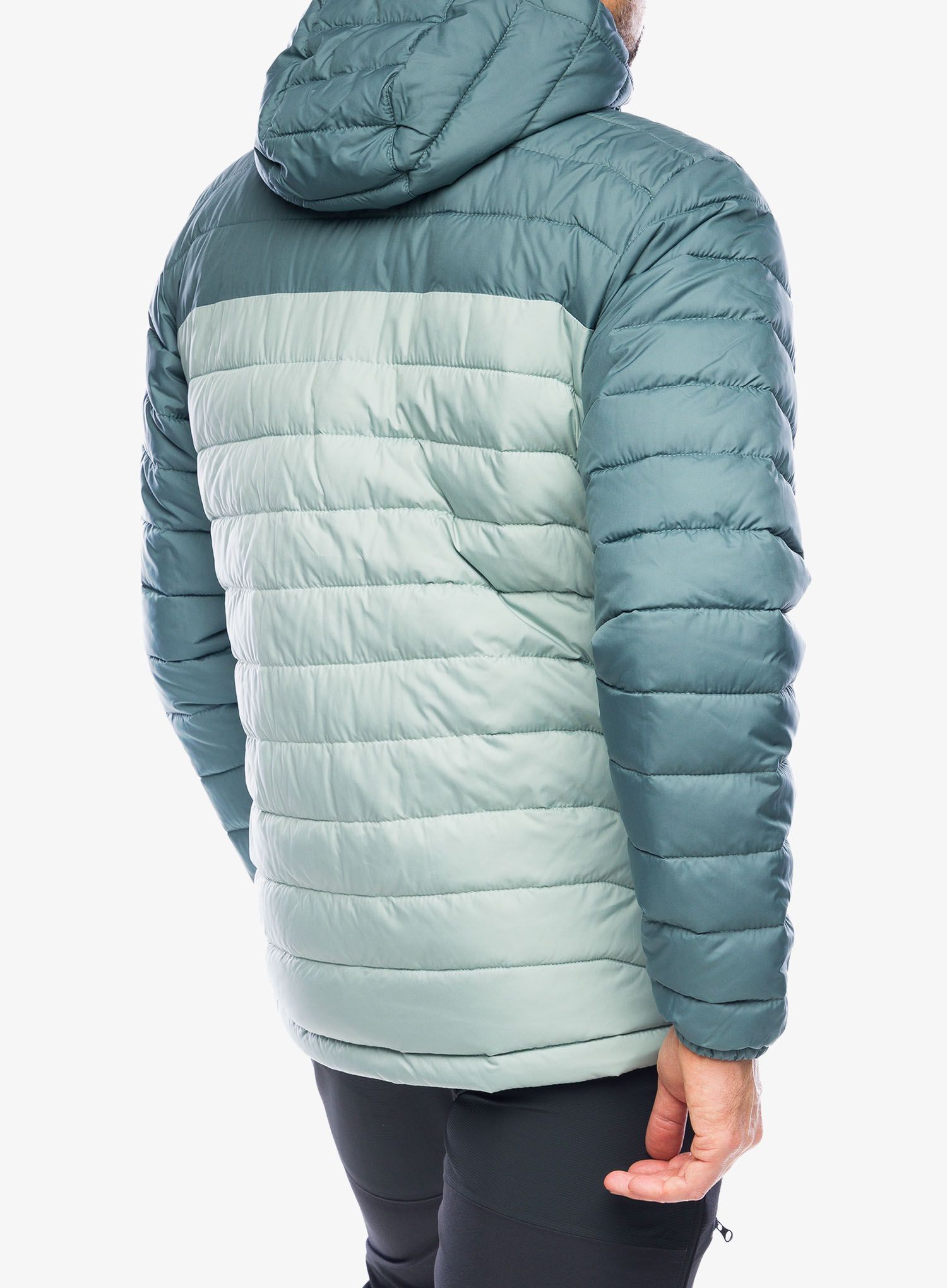 Pánská bunda Columbia Powder Lite Hooded Jacket - niagara/metal
