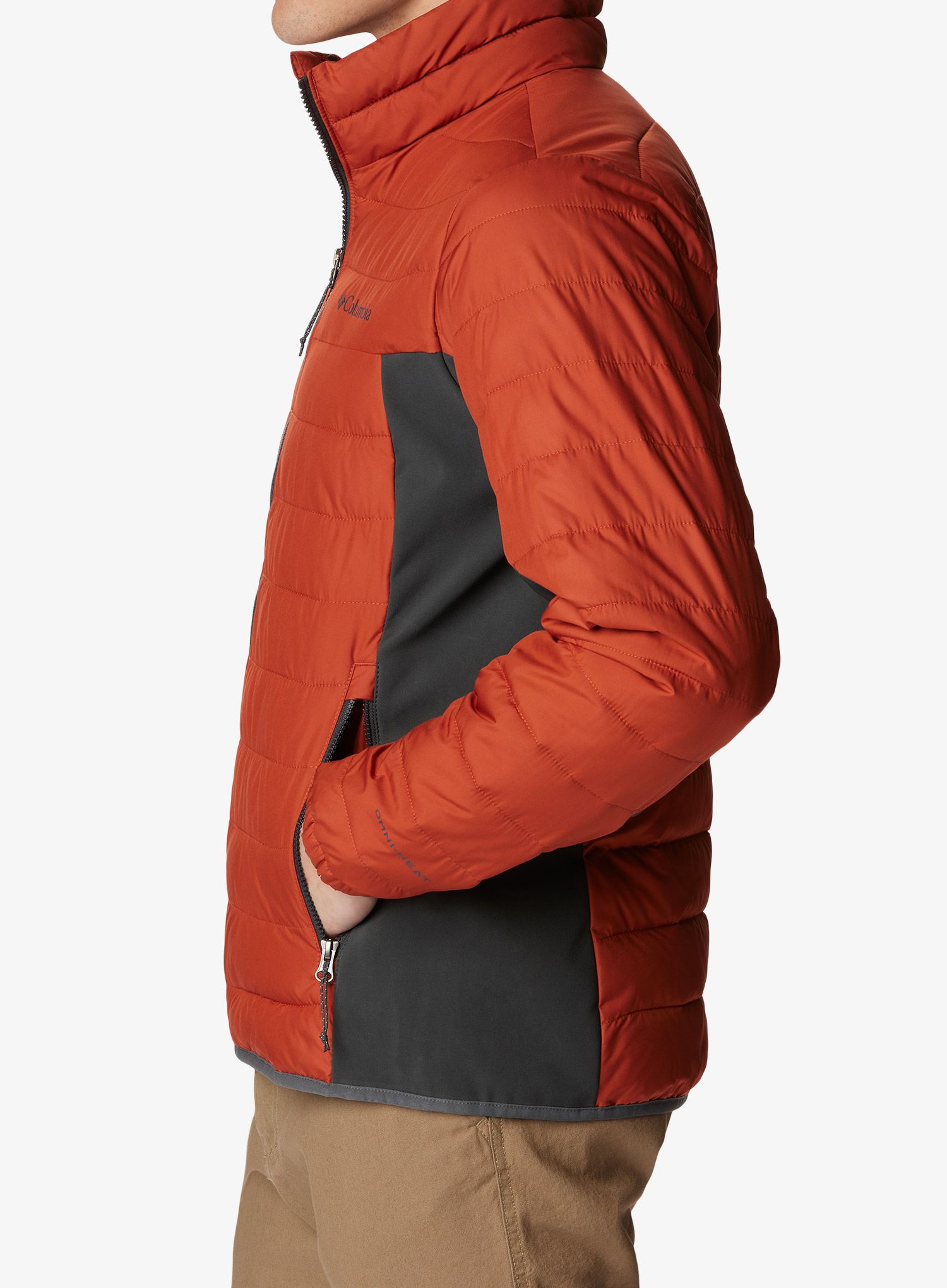 Zateplená bunda Columbia Powder Lite Hybrid Jacket - warp red/shark