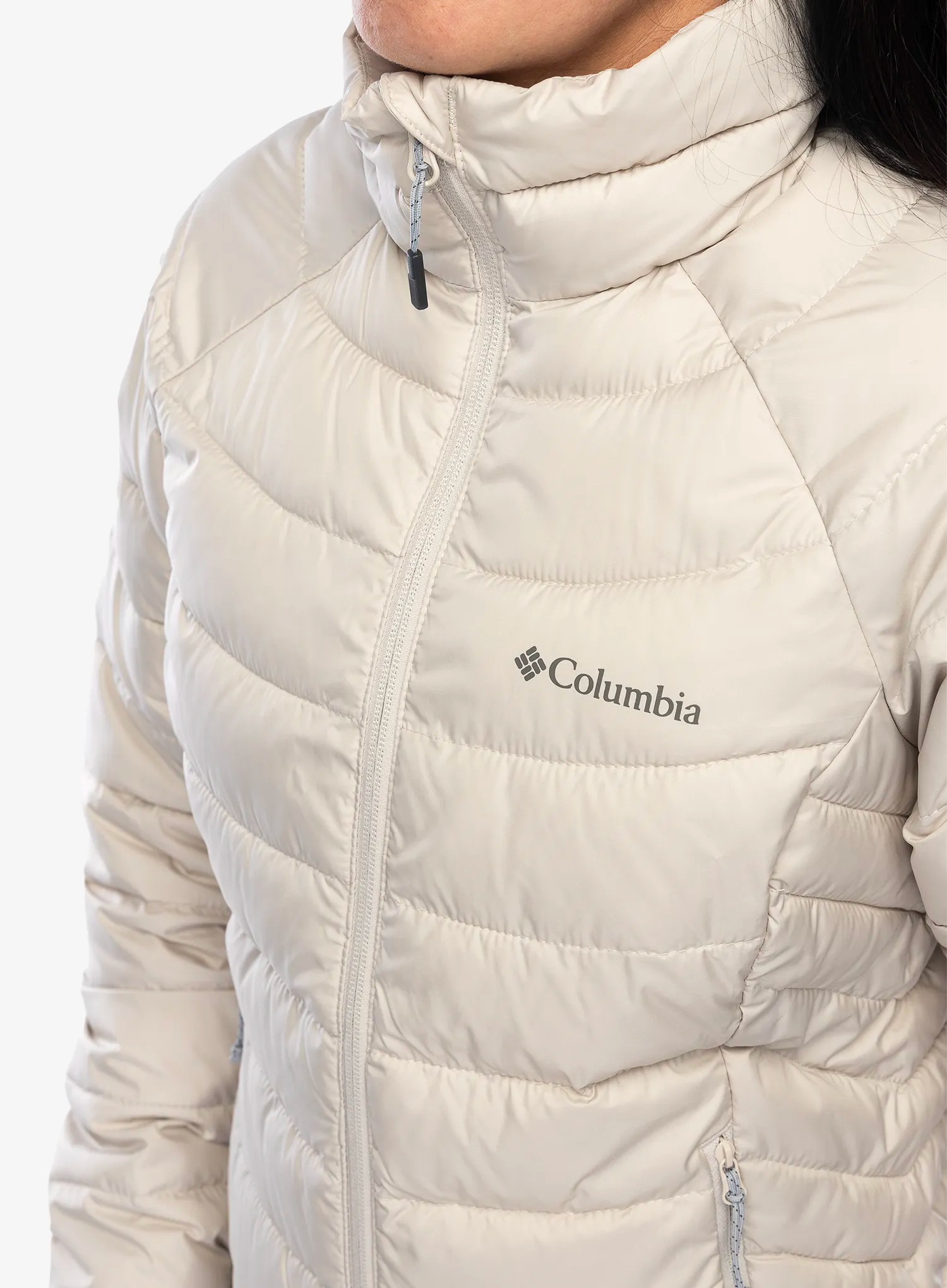 Zateplená bunda dámská Columbia Powder Lite II Full Zip Jacket - dark stone