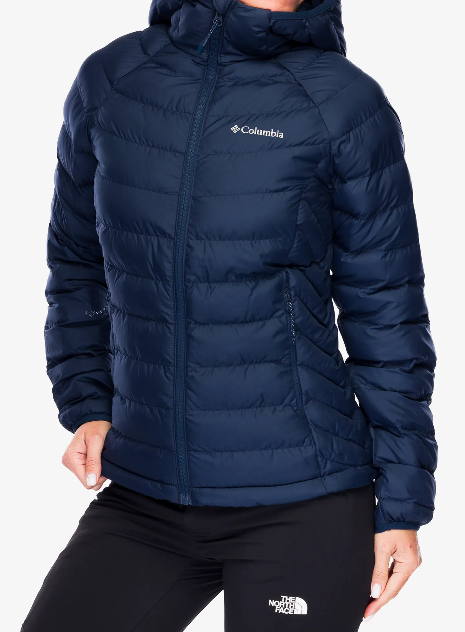 Dámská bunda Columbia Powder Lite II Hooded Jacket - collegiate navy