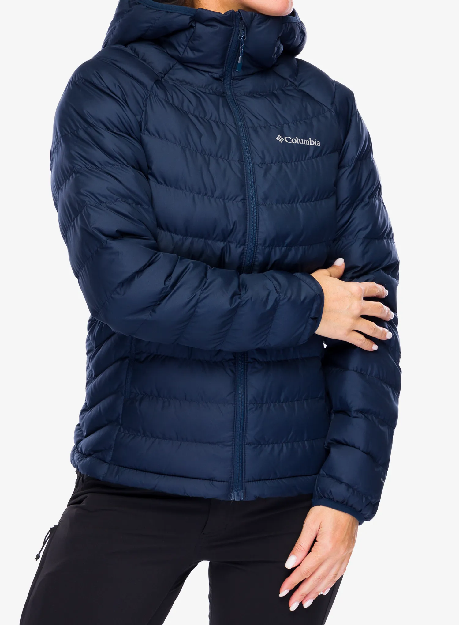 Dámská bunda Columbia Powder Lite II Hooded Jacket - collegiate navy