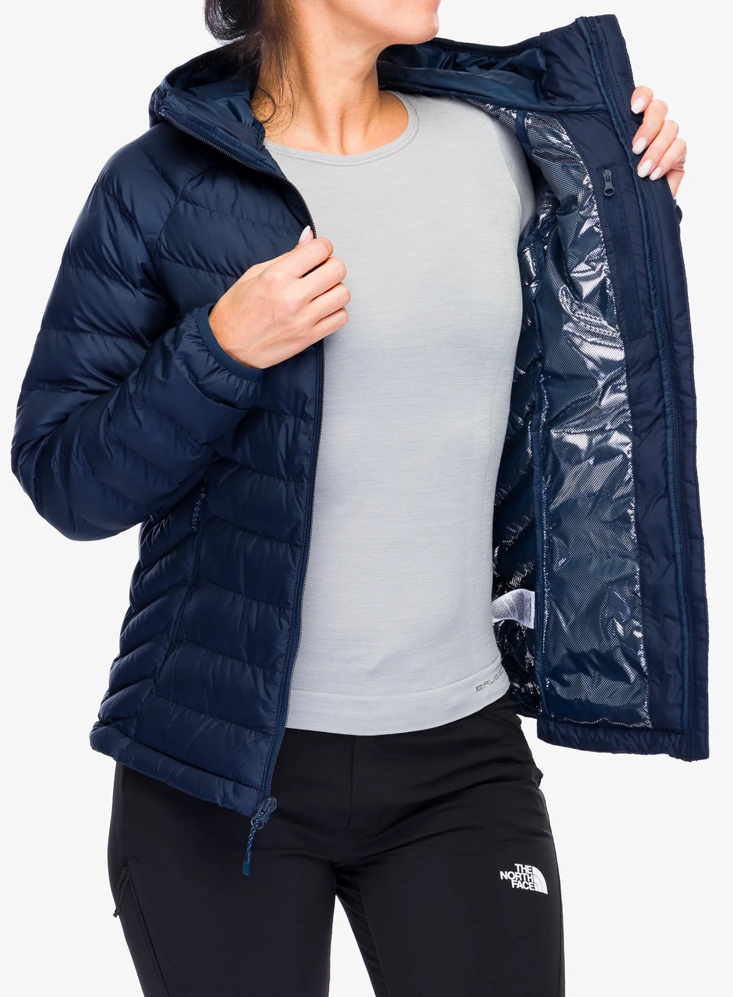 Dámská bunda Columbia Powder Lite II Hooded Jacket - collegiate navy