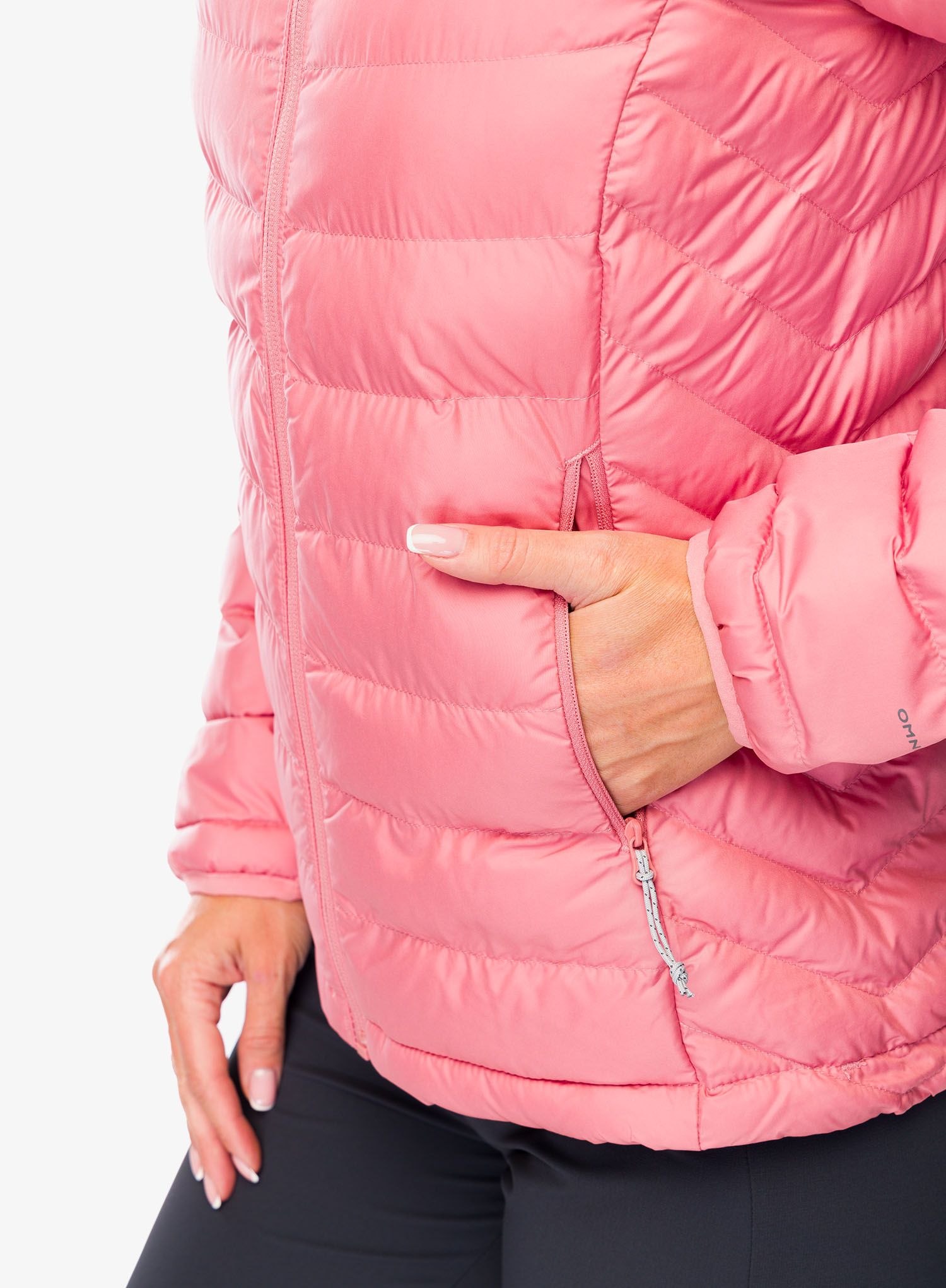 Dámská bunda Columbia Powder Lite II Hooded Jacket - pink agave