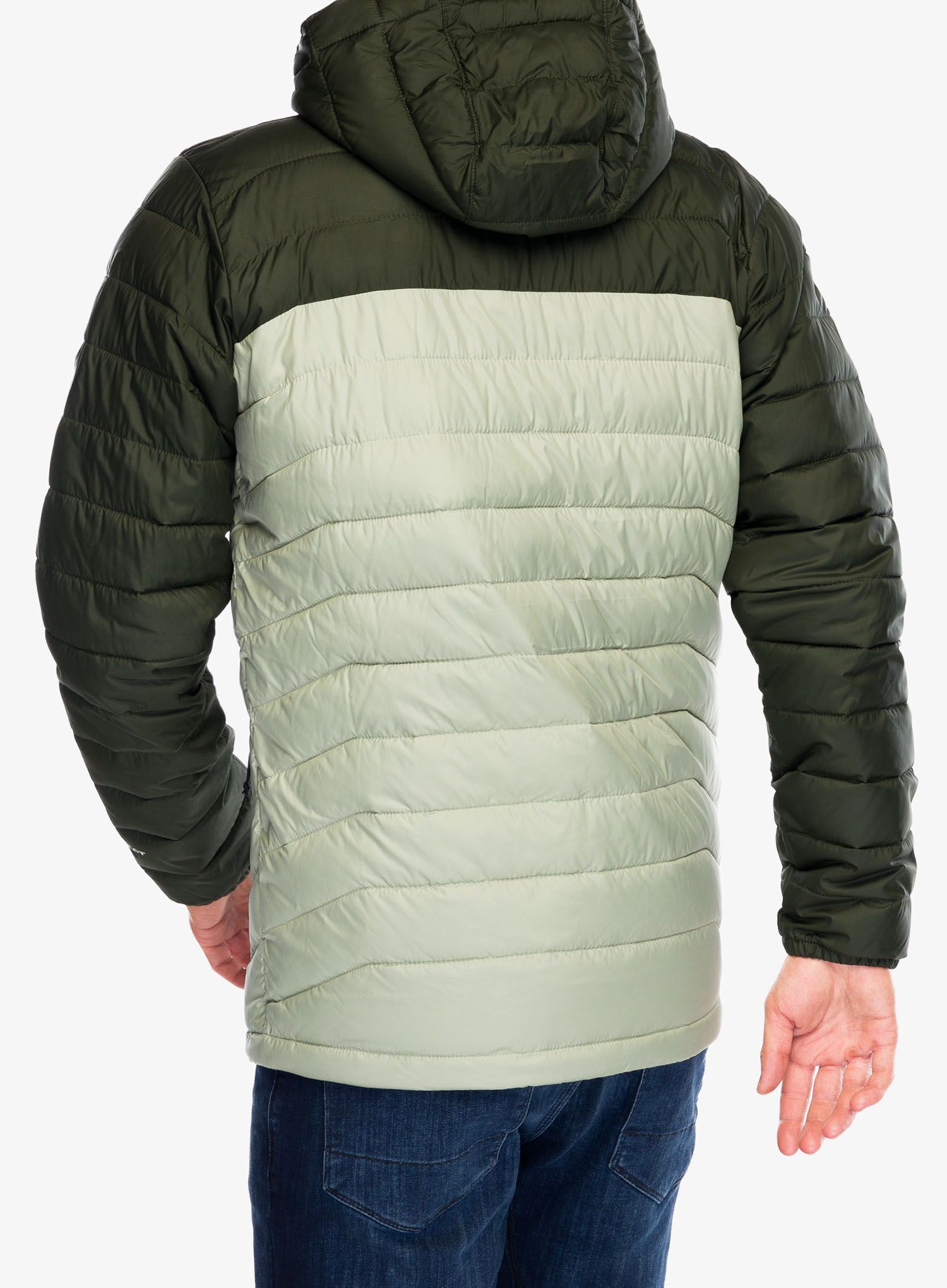 Bunda Columbia Powder Lite II Hooded Jacket - safari/greenscape