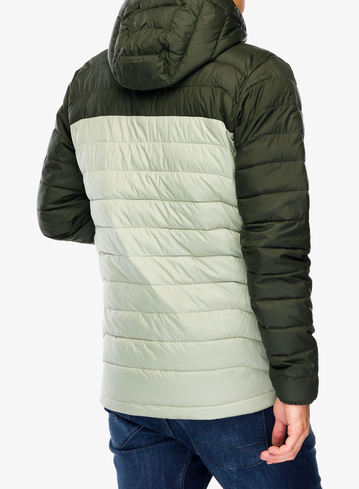 Bunda Columbia Powder Lite II Hooded Jacket - safari/greenscape