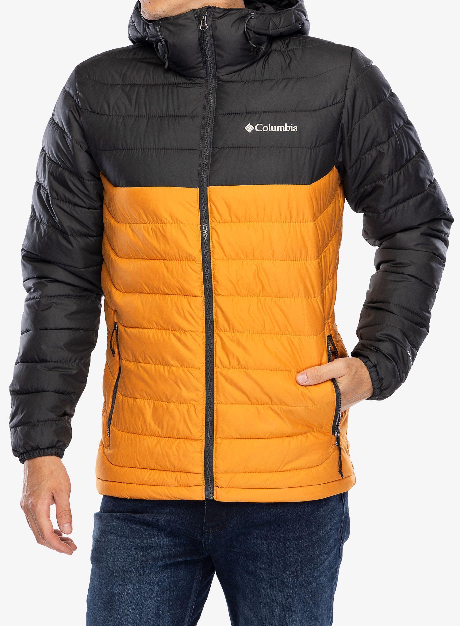 Bunda Columbia Powder Lite II Hooded Jacket - sunstone/shark