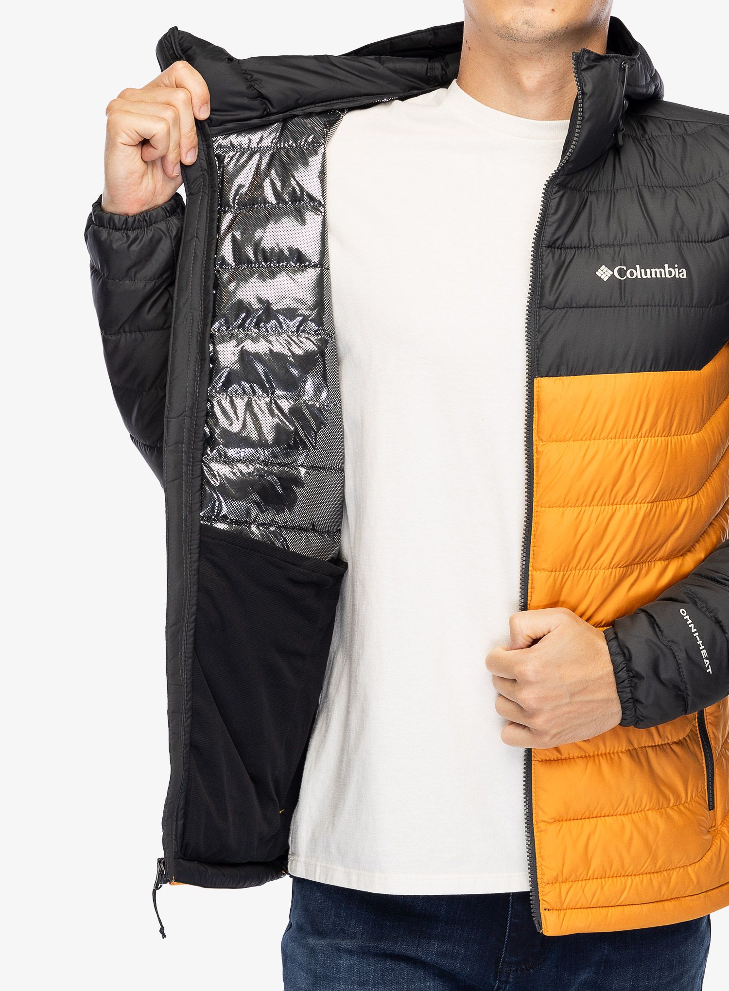 Bunda Columbia Powder Lite II Hooded Jacket - sunstone/shark
