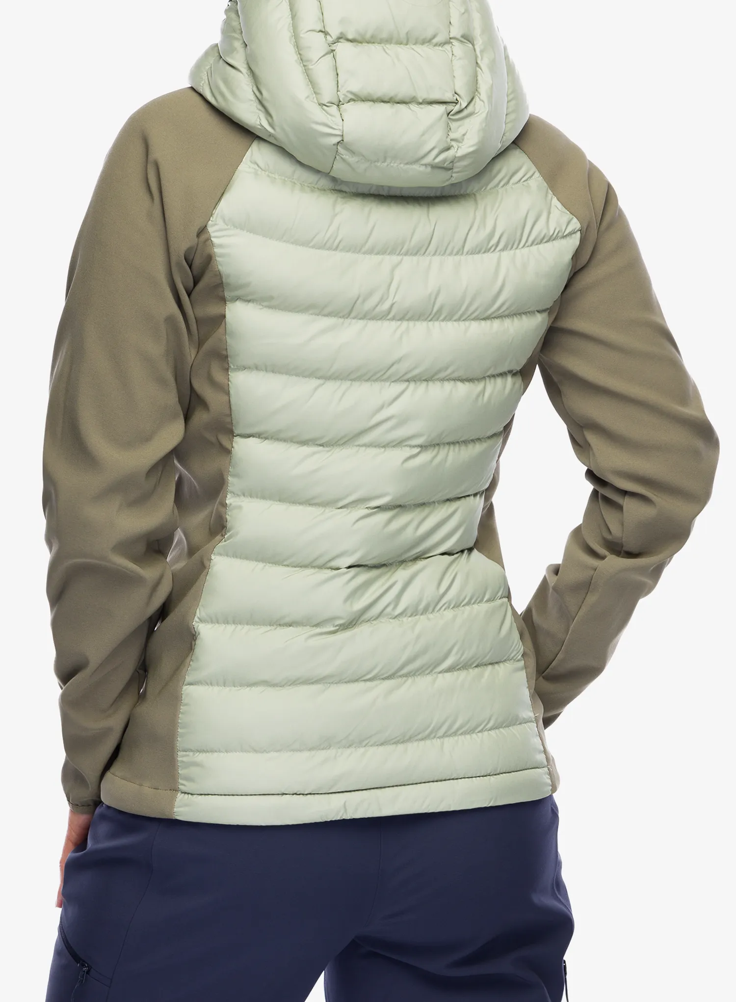 Dámská bunda Columbia Powder Lite II Hybrid Hooded Jacket - safari/stone green