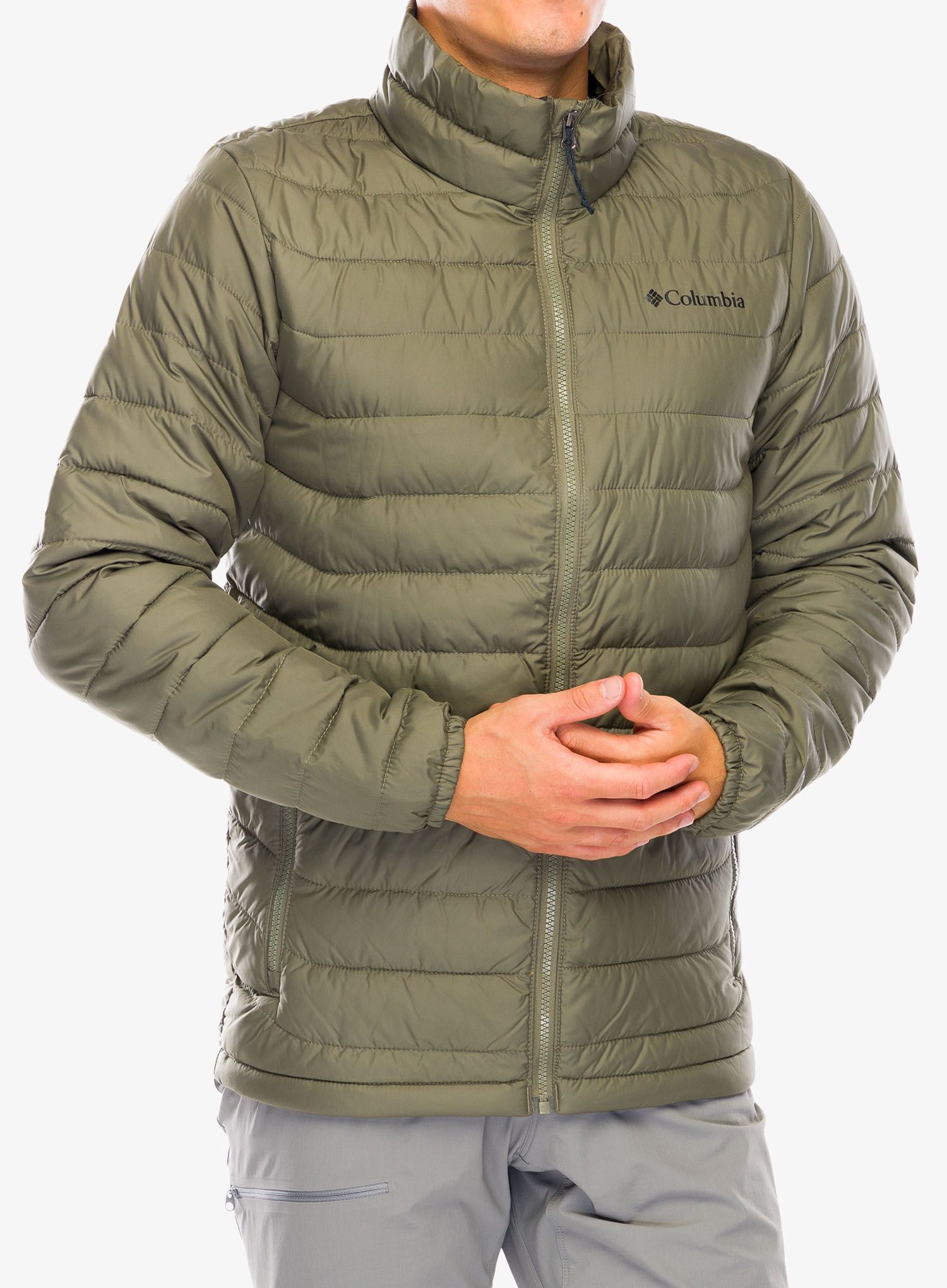 Zateplená bunda Columbia Powder Lite II Jacket - stone green