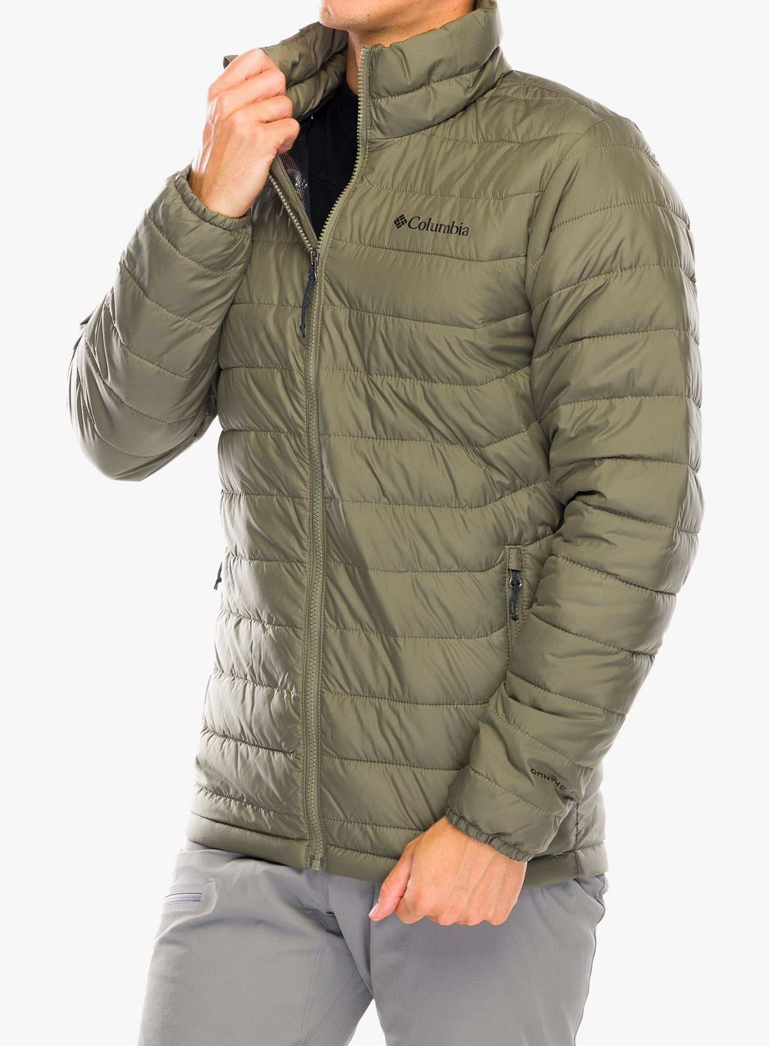 Zateplená bunda Columbia Powder Lite II Jacket - stone green