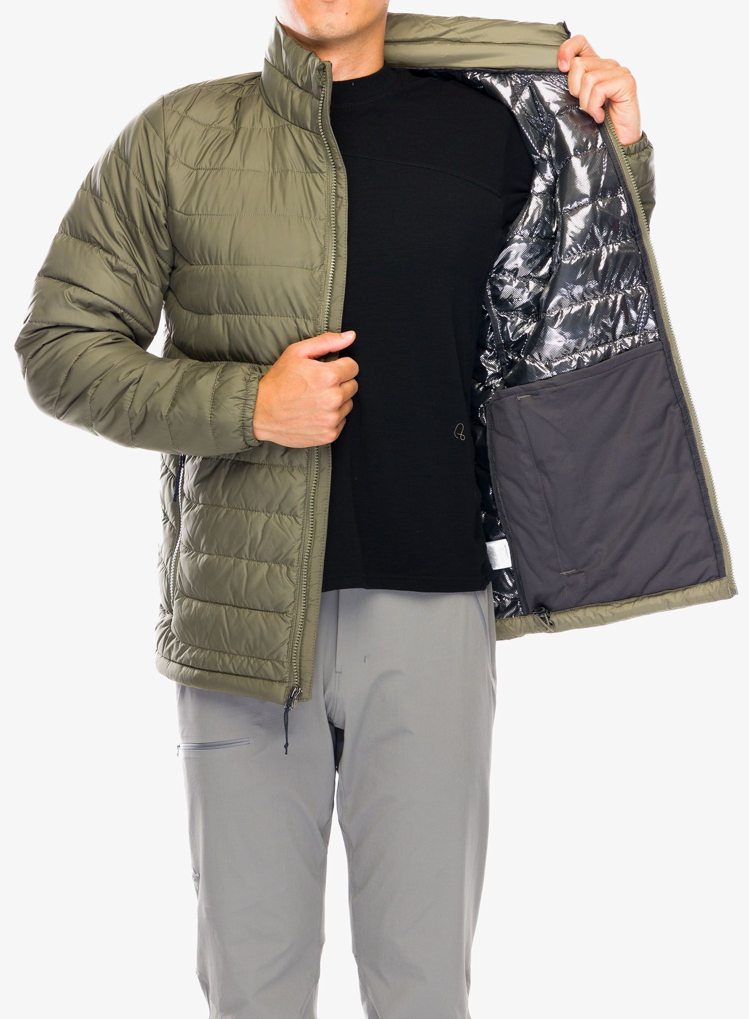 Zateplená bunda Columbia Powder Lite II Jacket - stone green