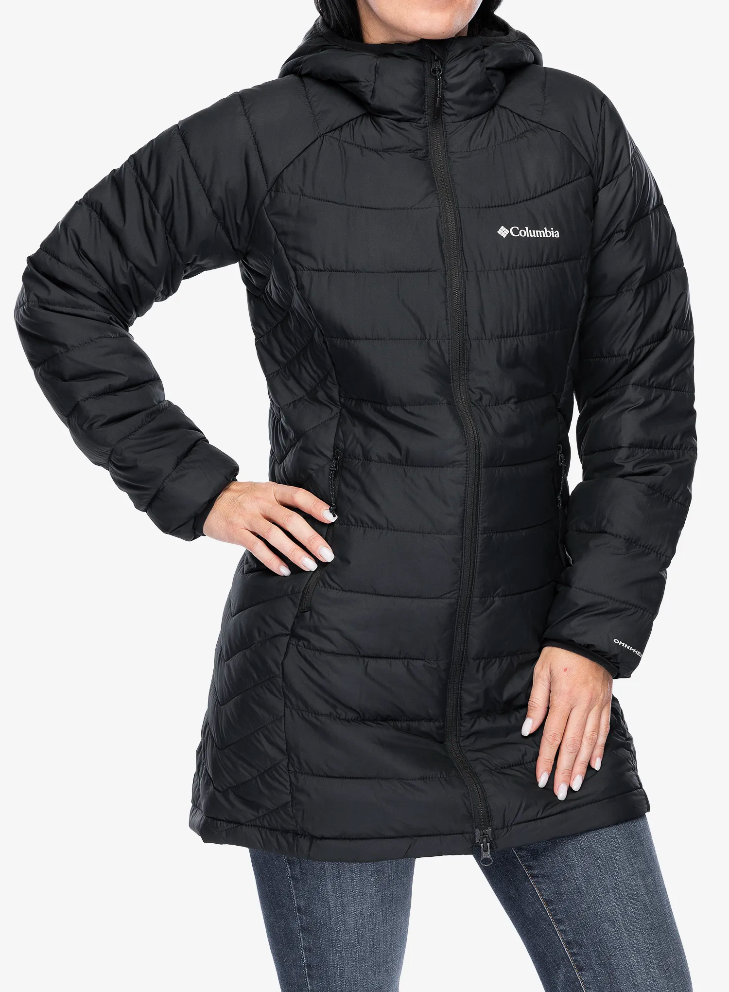 Dámský kabát Columbia Powder Lite II Mid Jacket - black