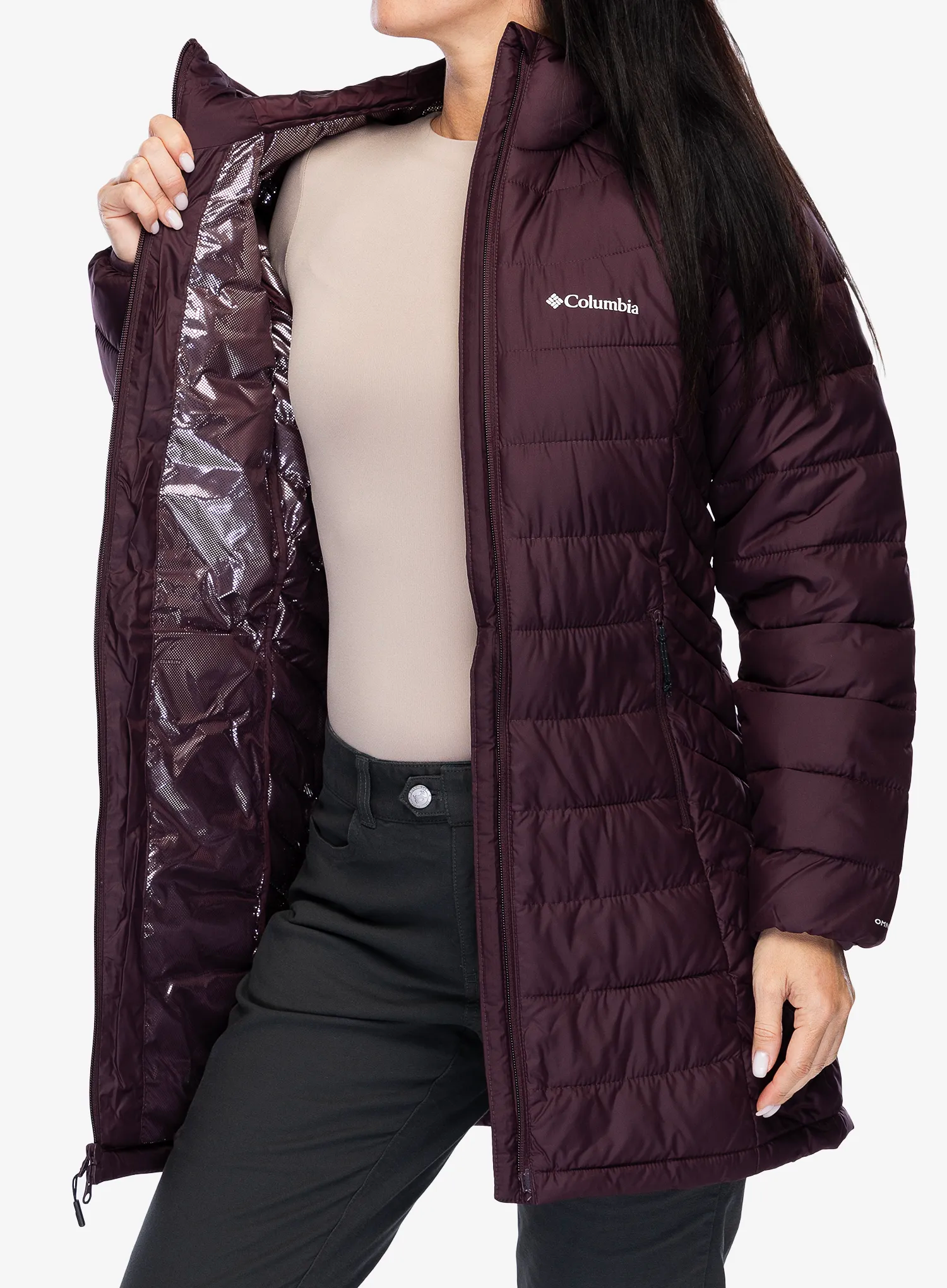 Dámský kabát Columbia Powder Lite II Mid Jacket - moonvista