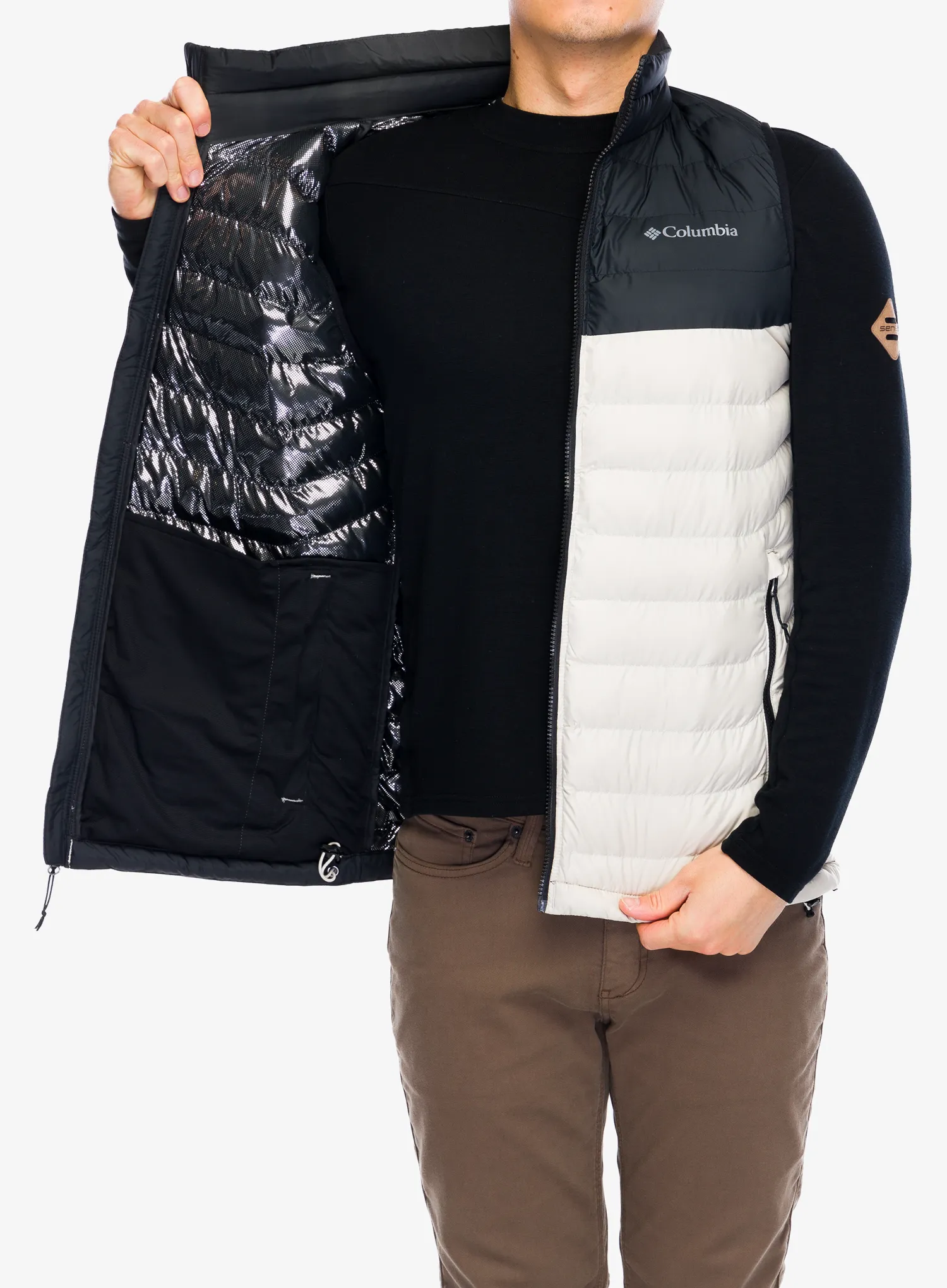 Vesta Columbia Powder Lite II Vest - dark stone/black