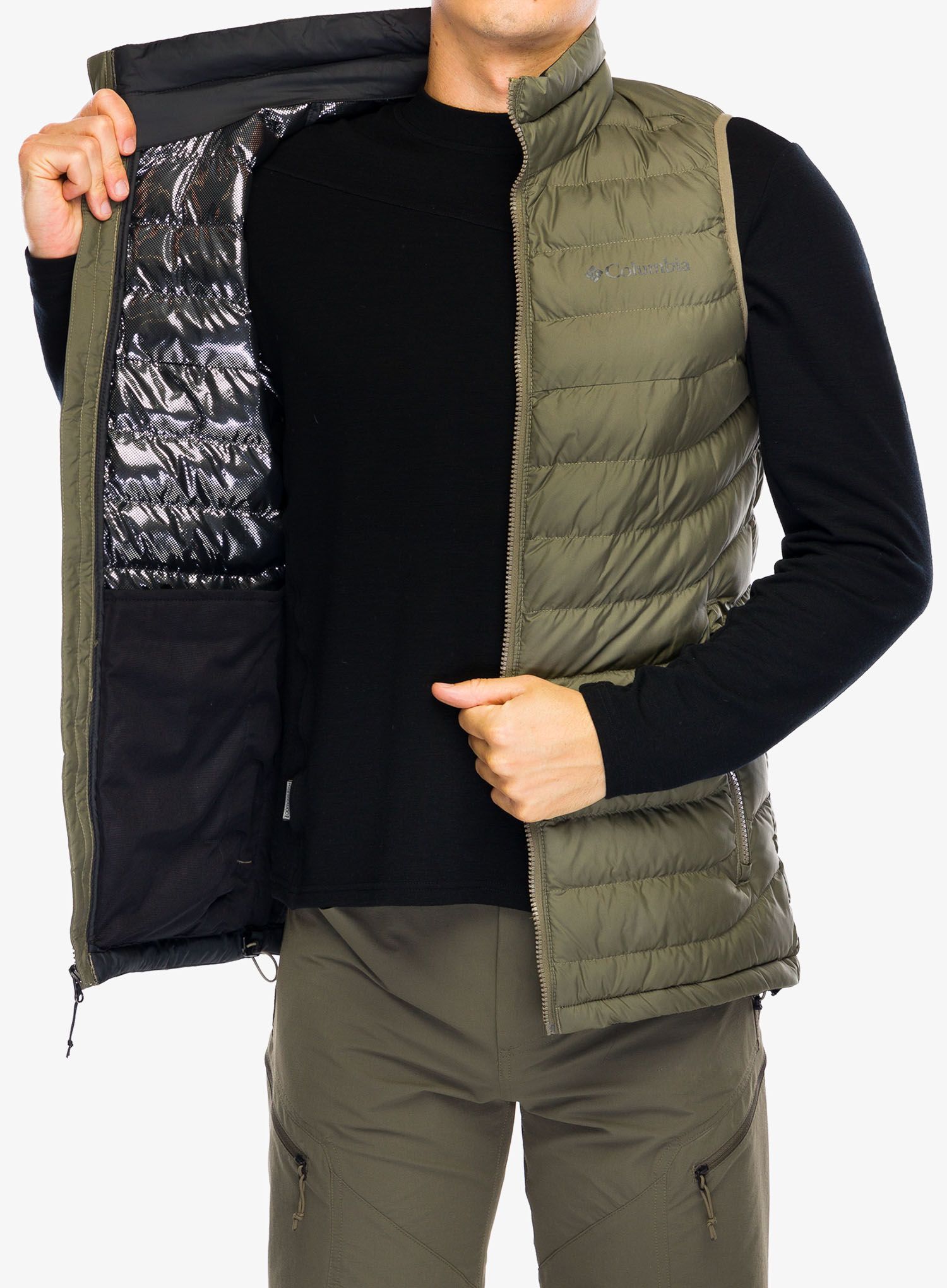 Vesta Columbia Powder Lite II Vest - stone green