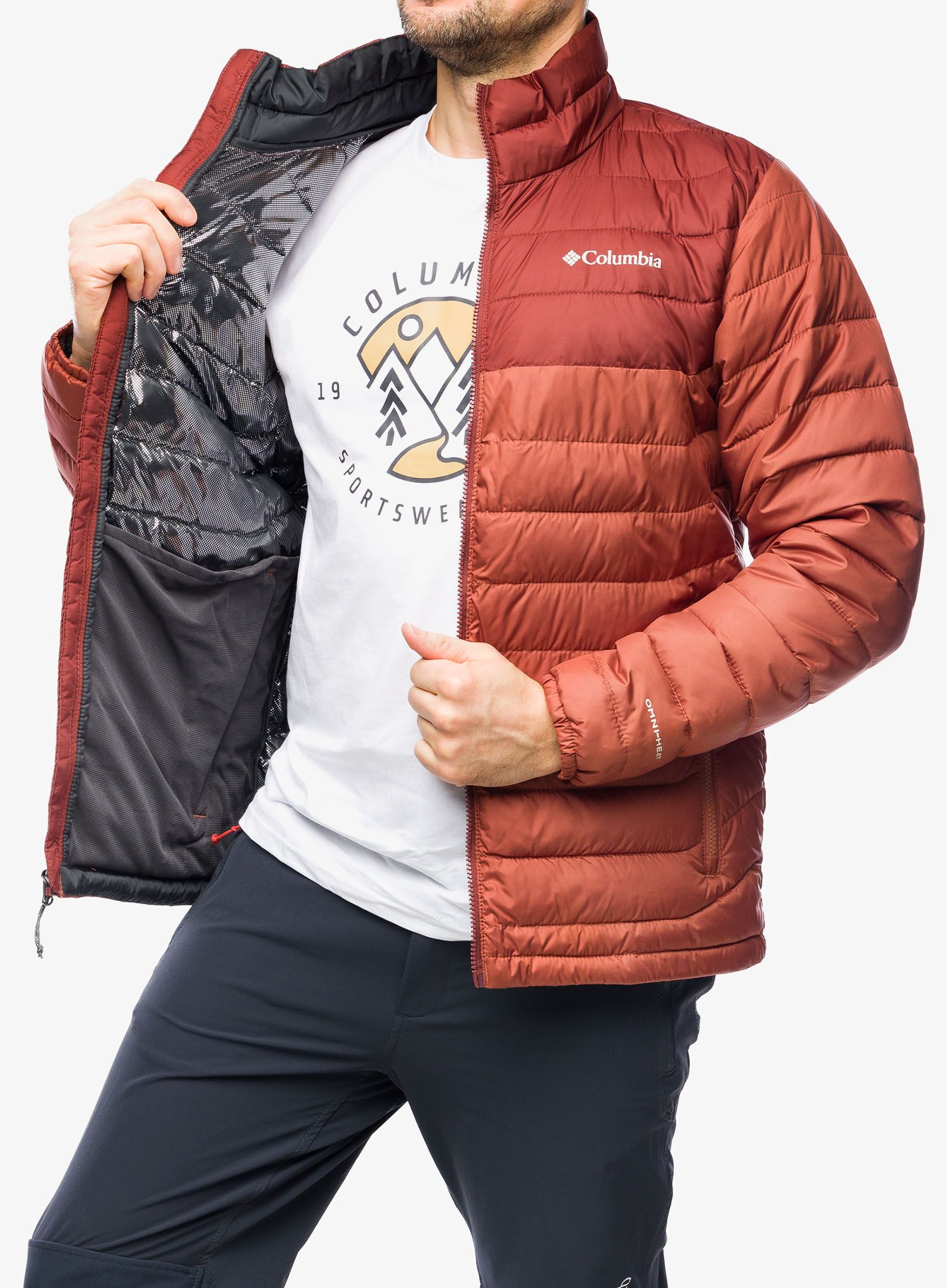 Zateplená bunda Columbia Powder Lite Jacket - auburn/spice
