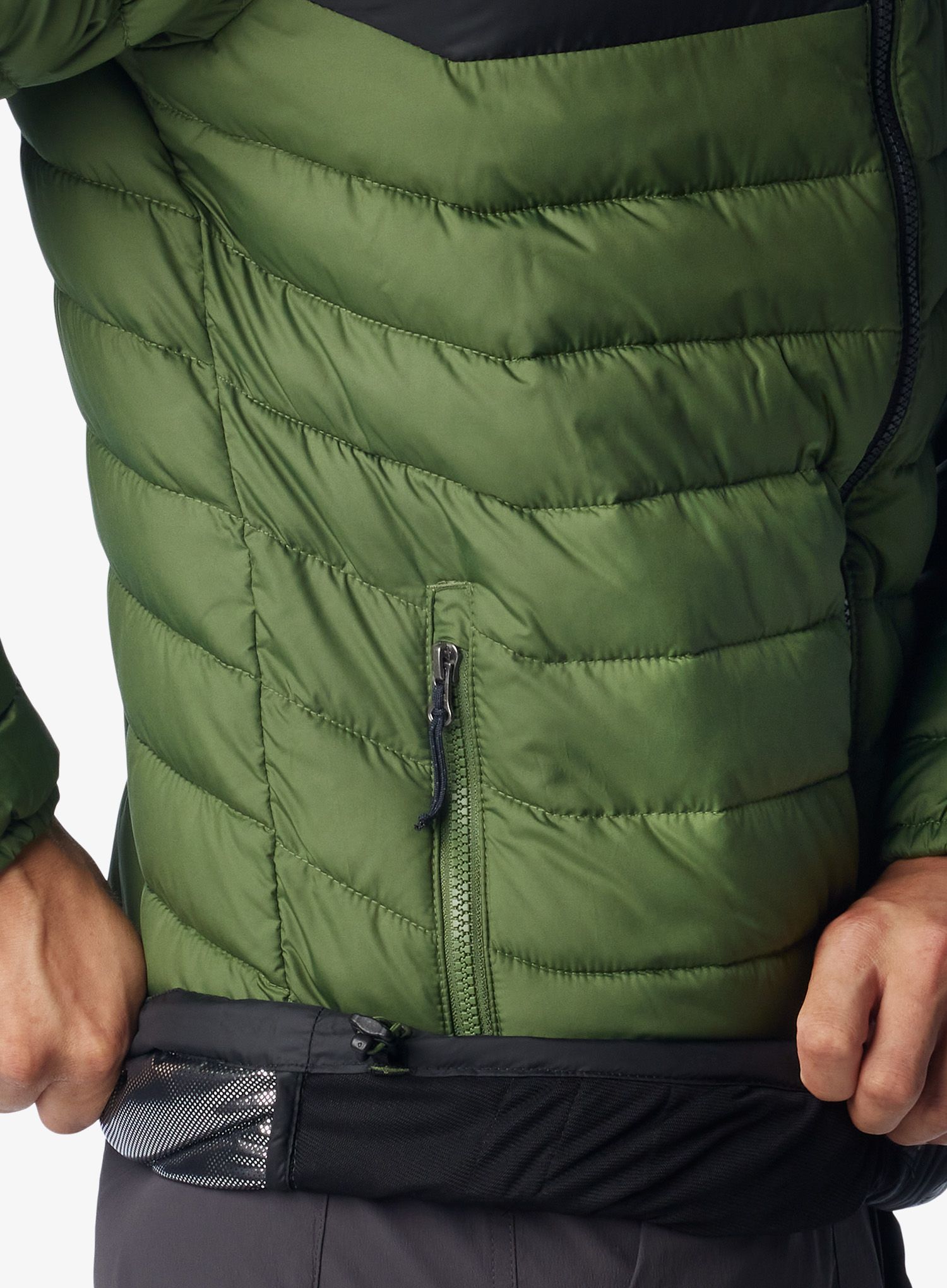 Zateplená bunda Columbia Powder Lite Jacket - canteen/black