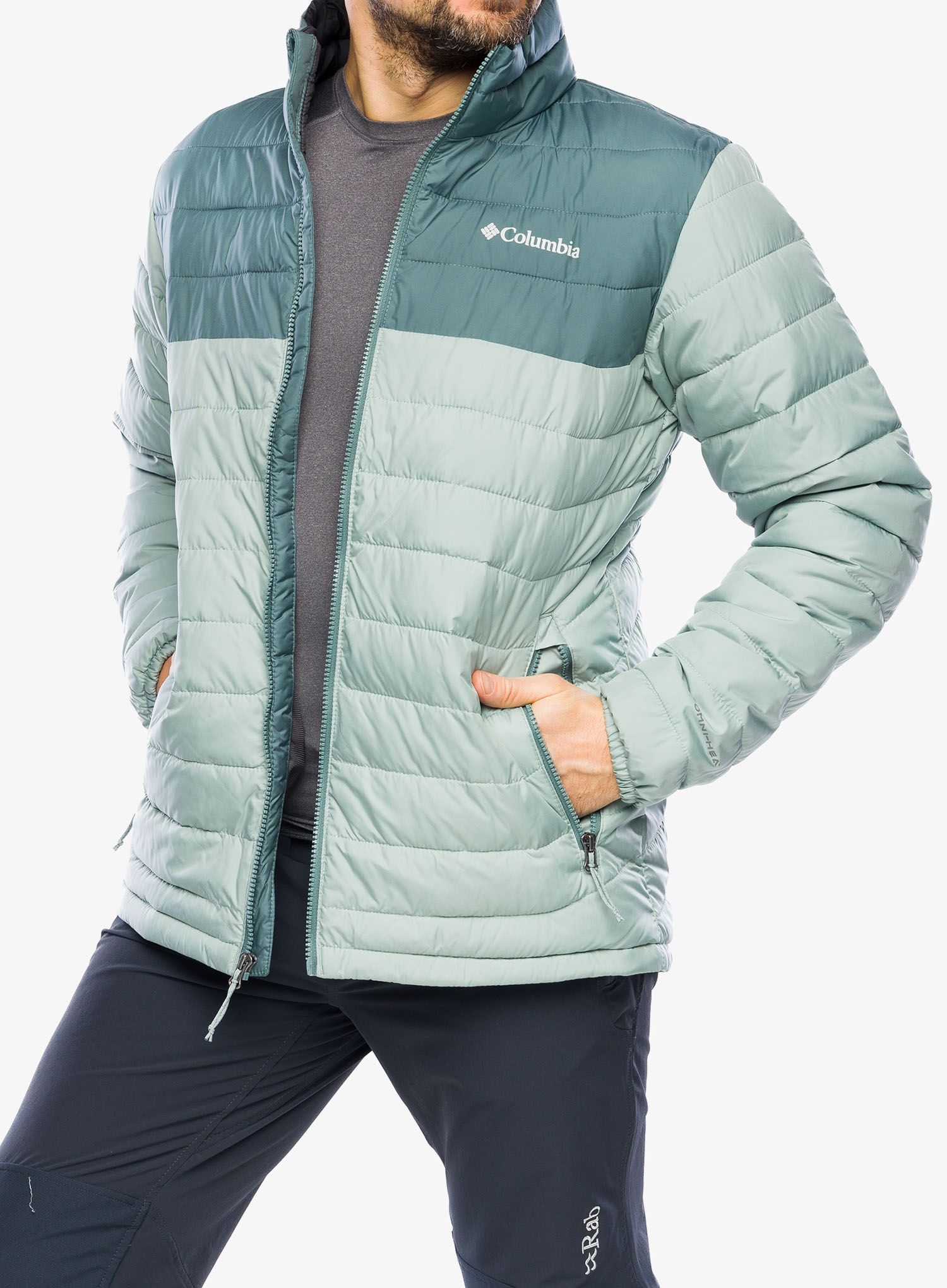Zateplená bunda Columbia Powder Lite Jacket - niagara/metal