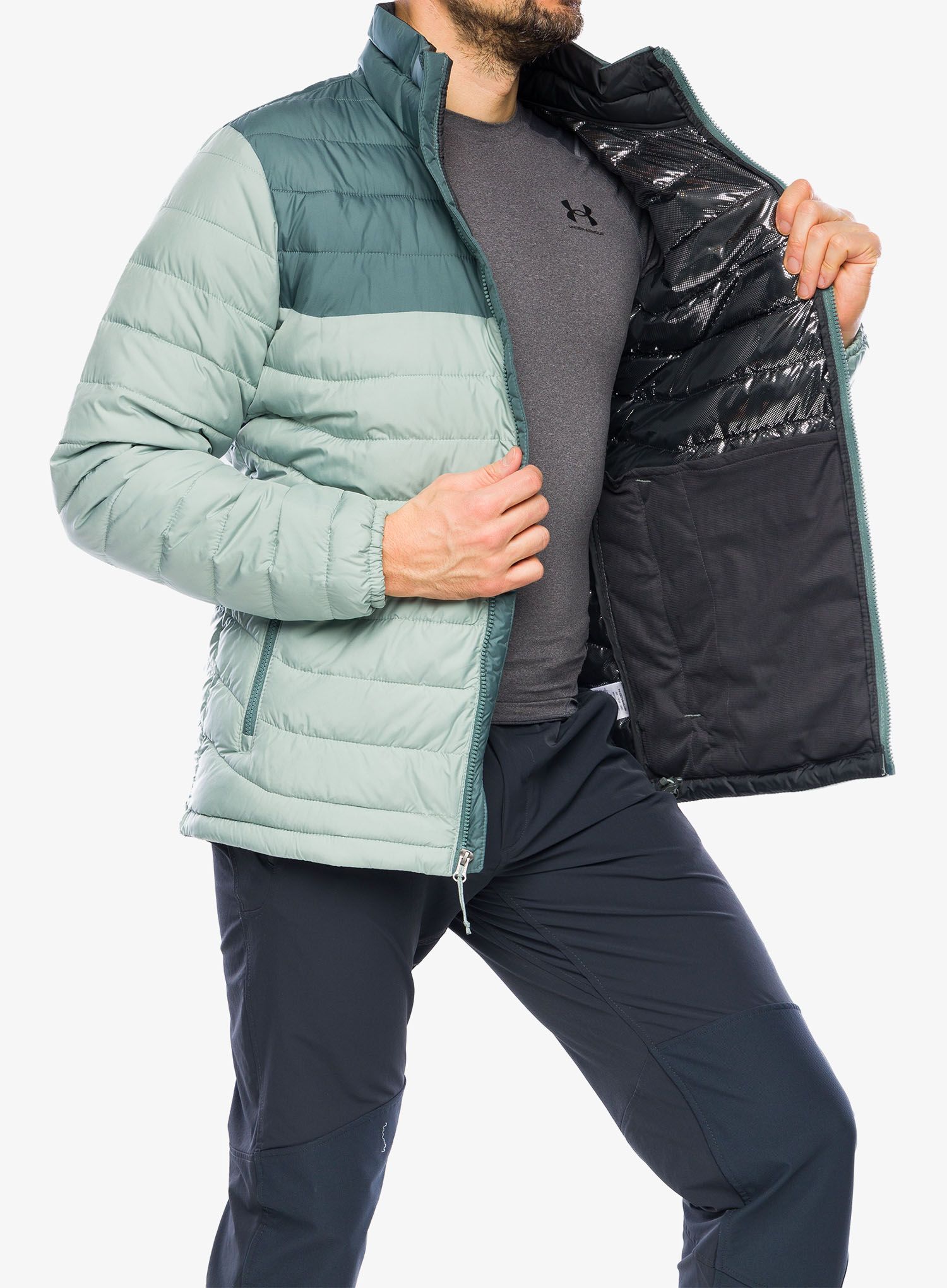 Zateplená bunda Columbia Powder Lite Jacket - niagara/metal