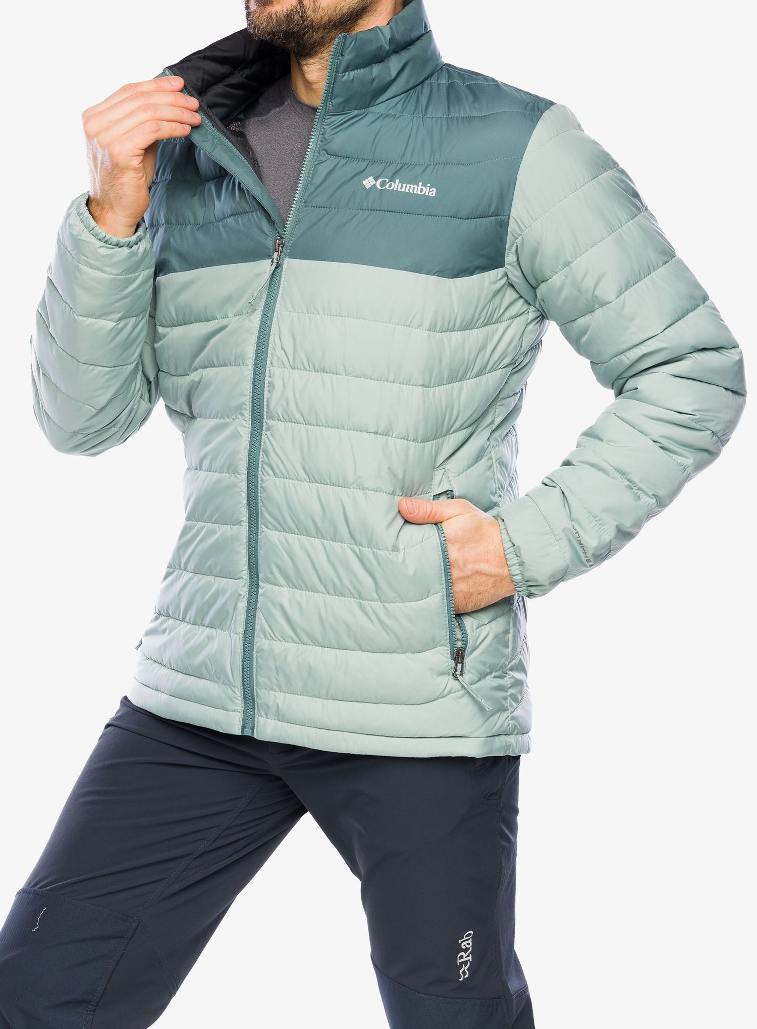 Zateplená bunda Columbia Powder Lite Jacket - niagara/metal