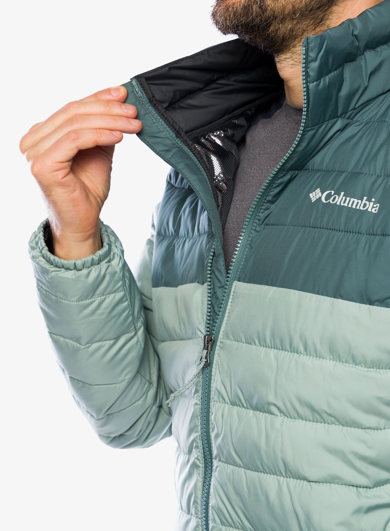 Zateplená bunda Columbia Powder Lite Jacket - niagara/metal