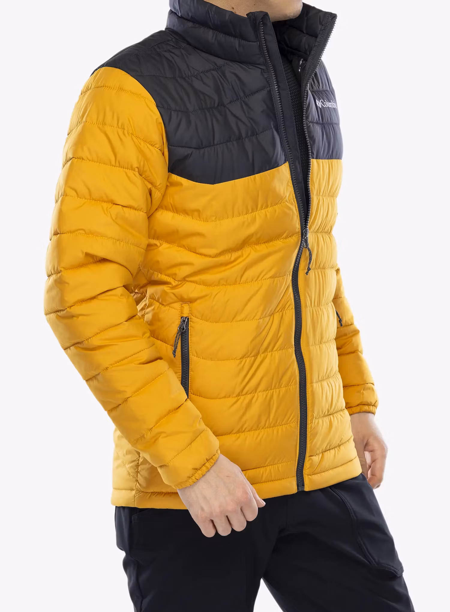 Zateplená bunda Columbia Powder Lite Jacket - raw honey/shark