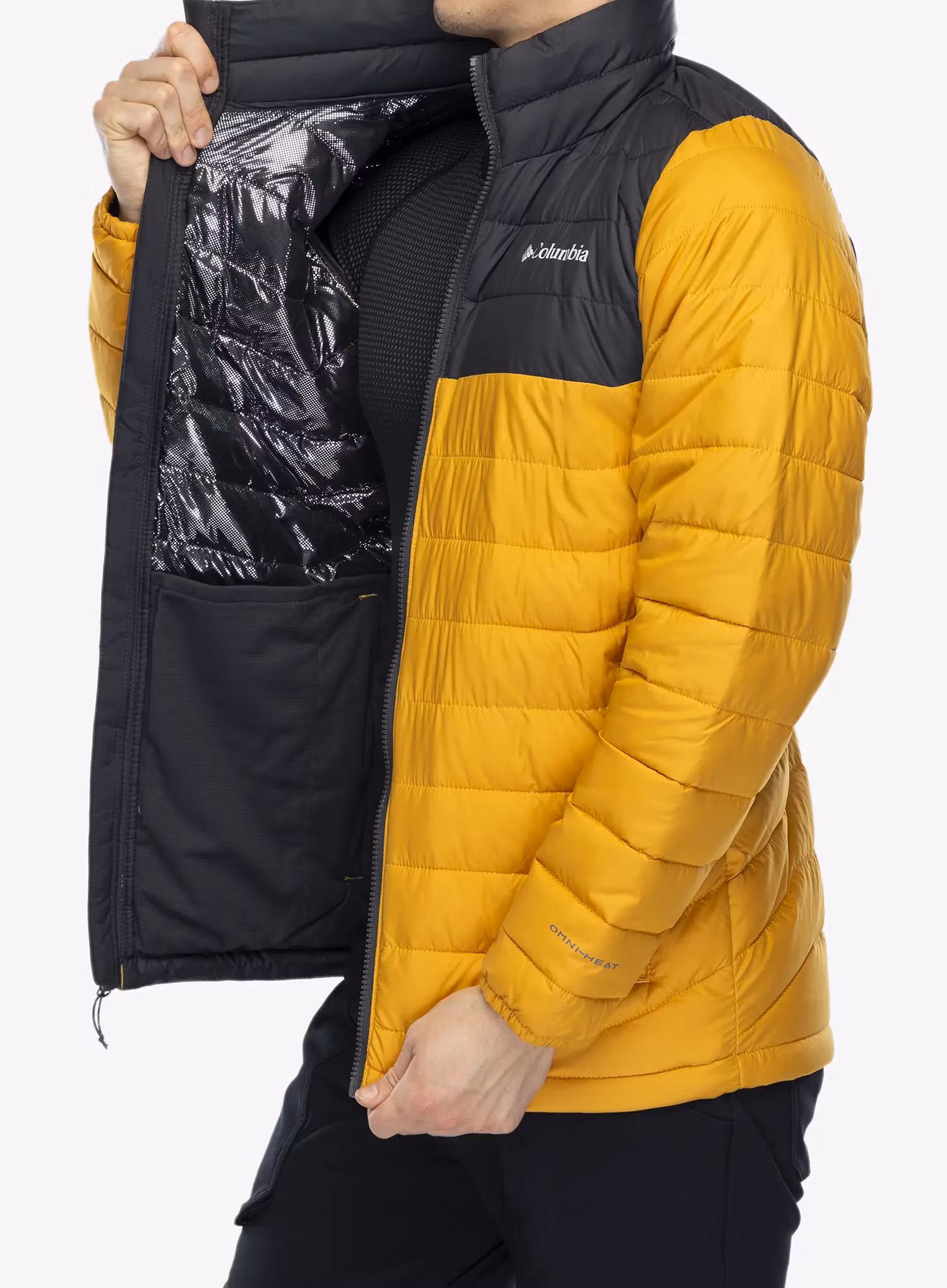 Zateplená bunda Columbia Powder Lite Jacket - raw honey/shark