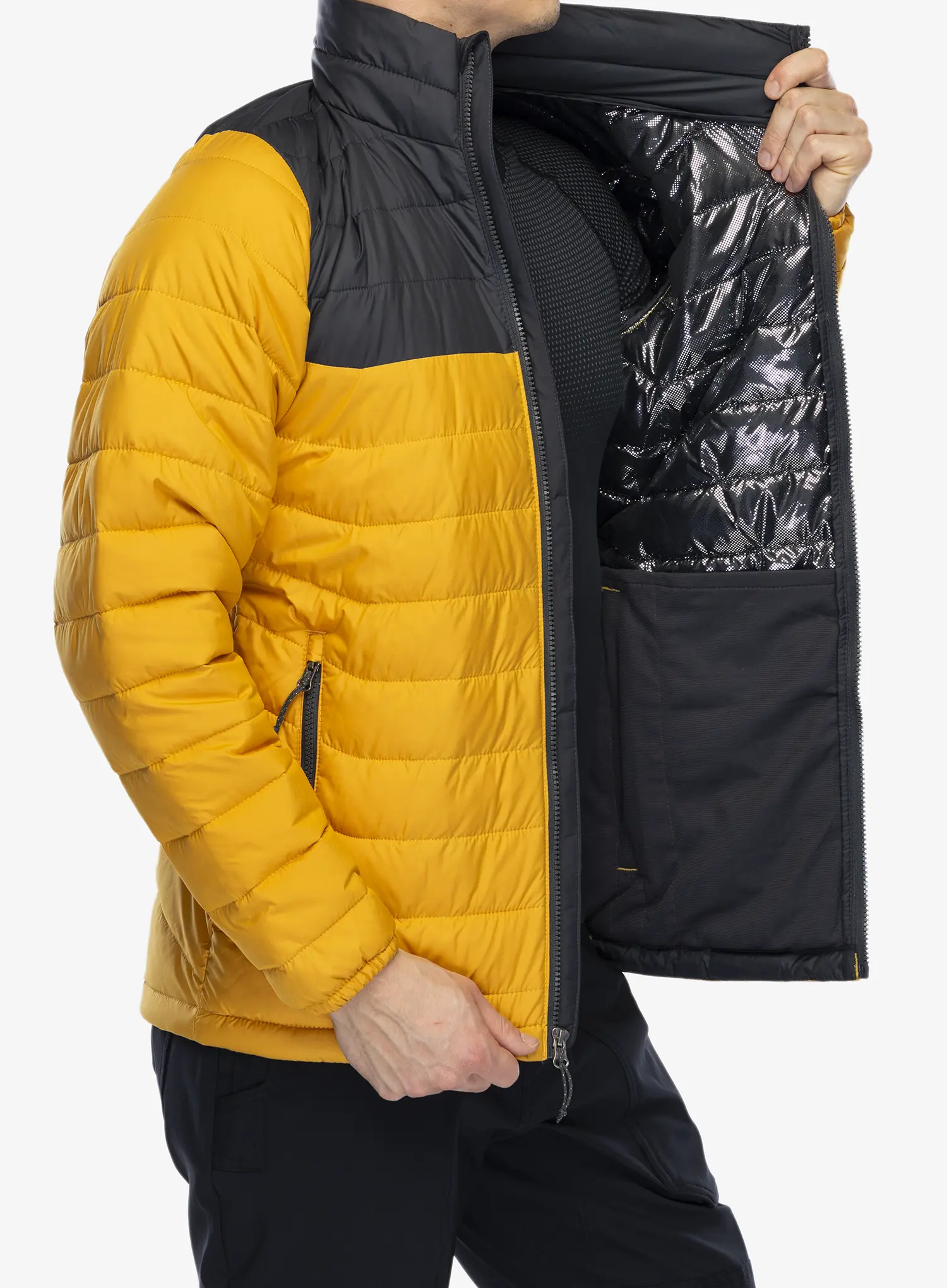 Zateplená bunda Columbia Powder Lite Jacket - raw honey/shark