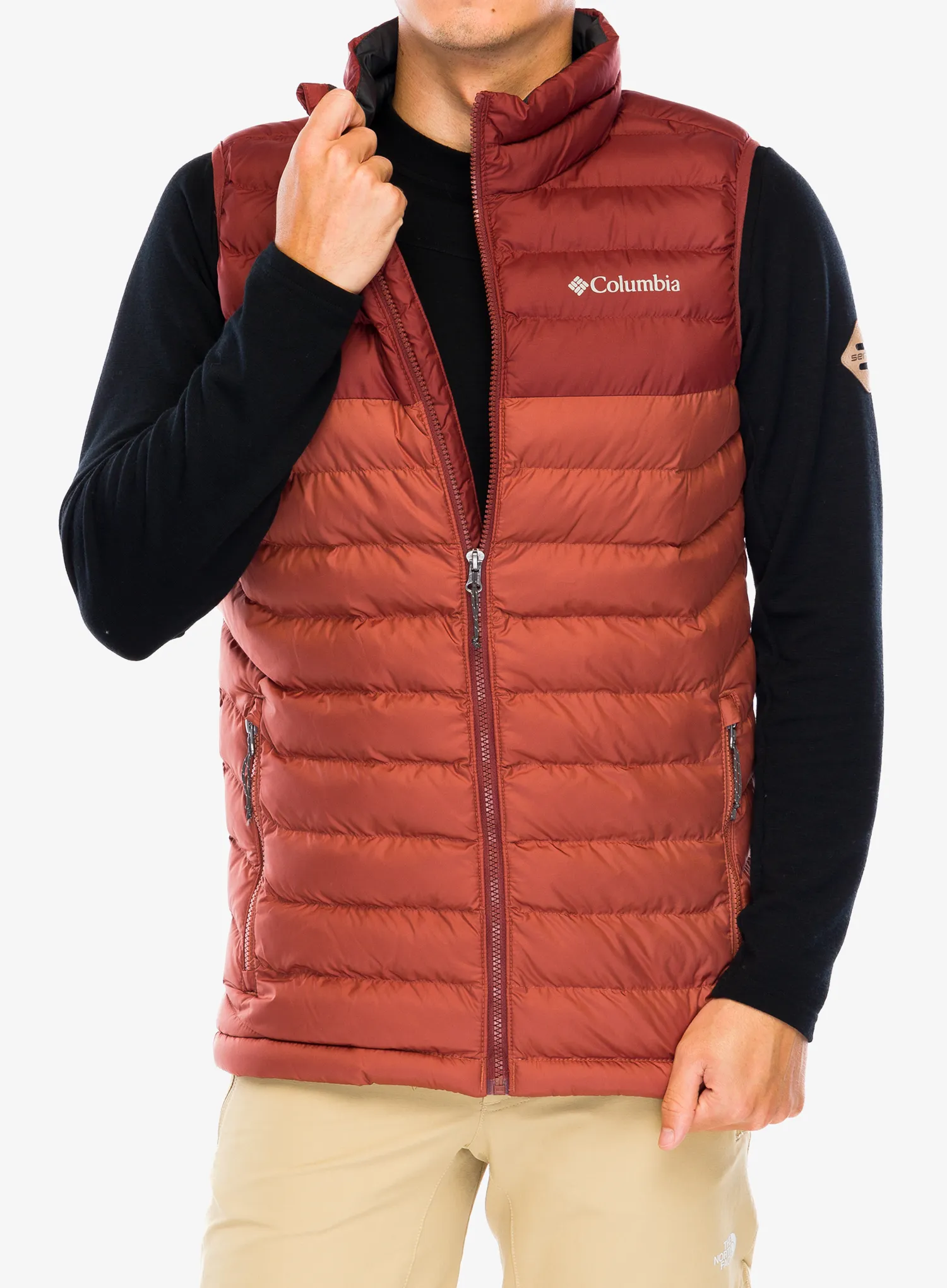 Zateplená vesta Columbia Powder Lite Vest - auburn/spice