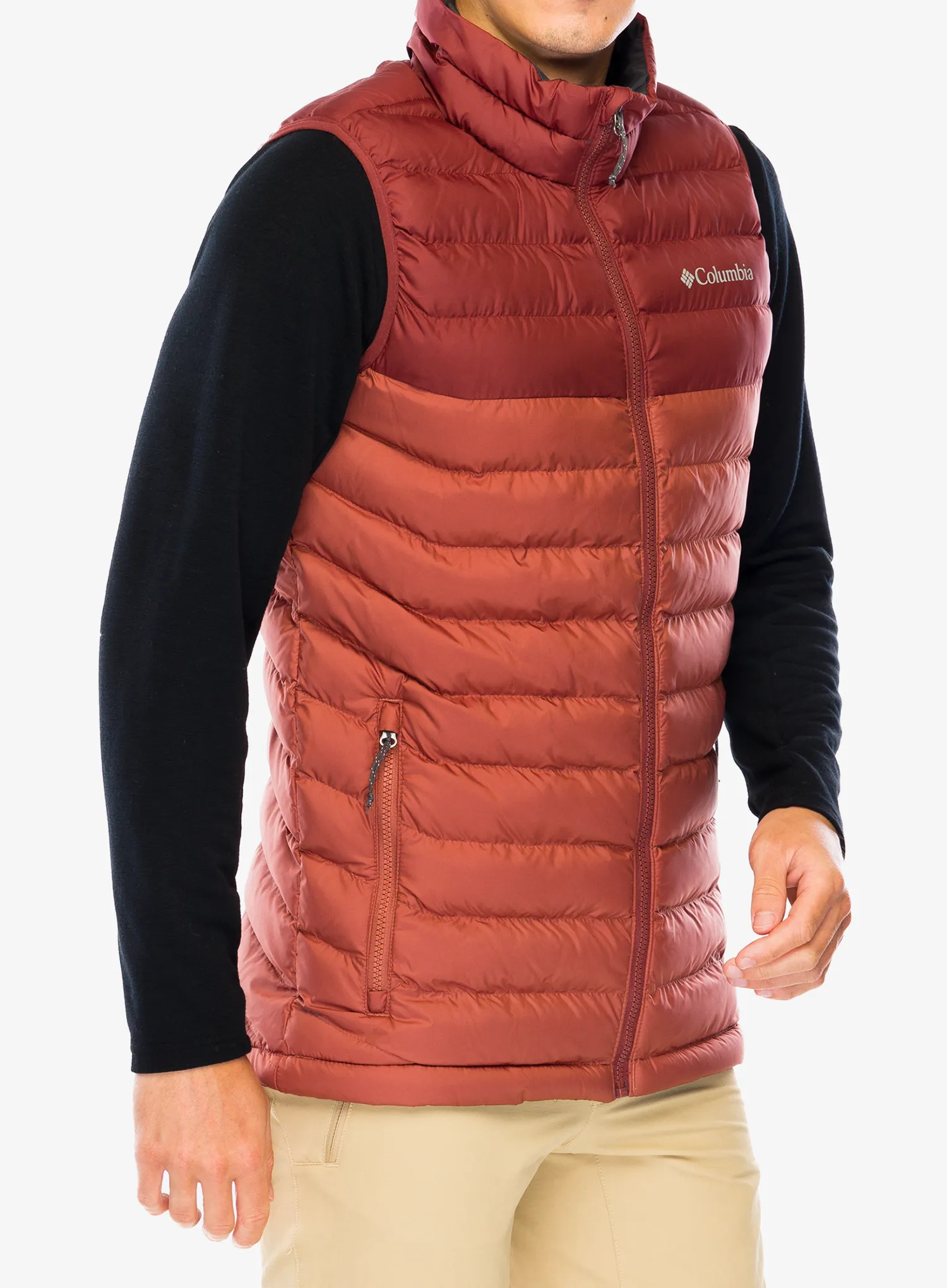 Zateplená vesta Columbia Powder Lite Vest - auburn/spice