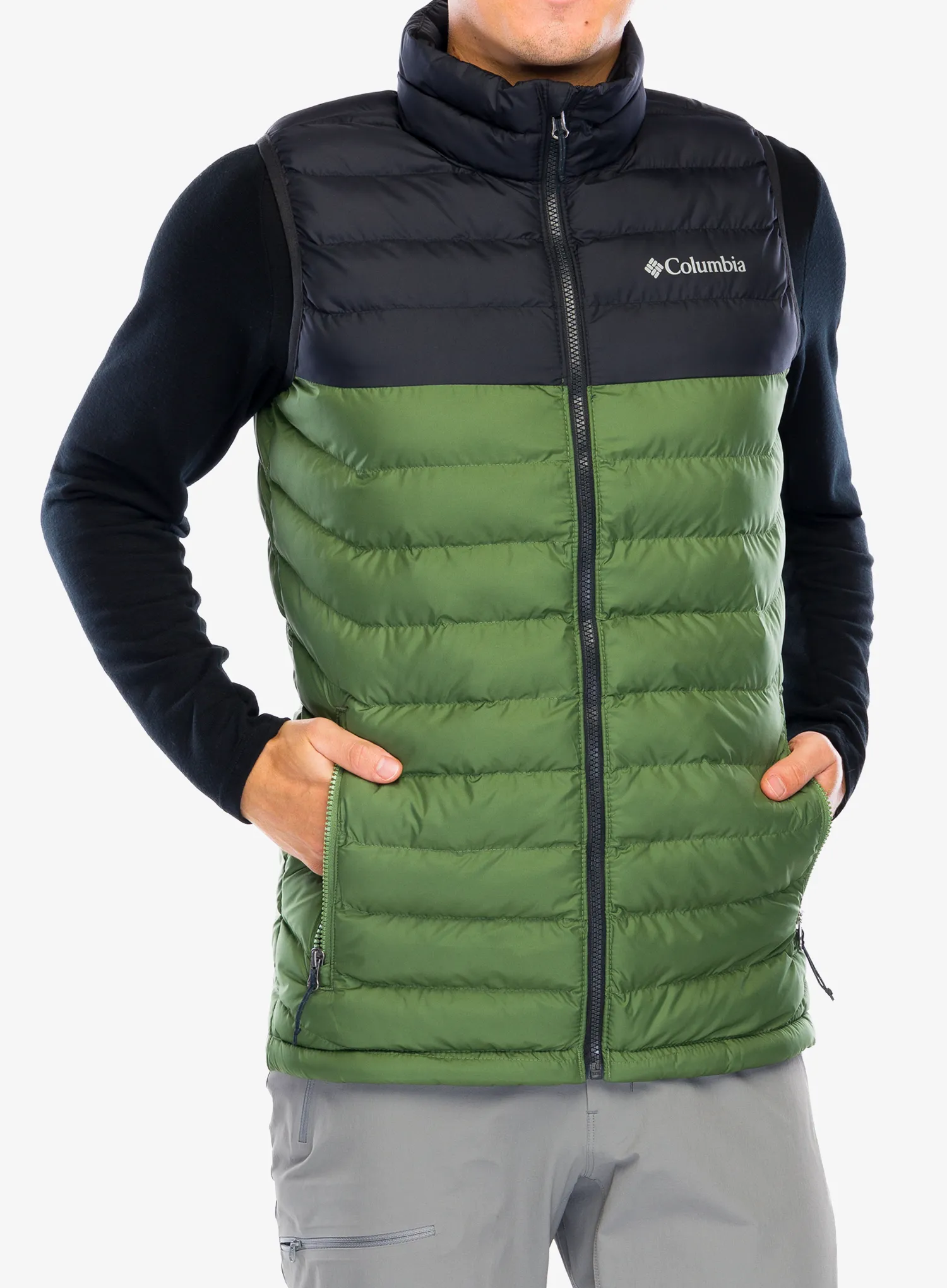 Zateplená vesta Columbia Powder Lite Vest - canteen/black