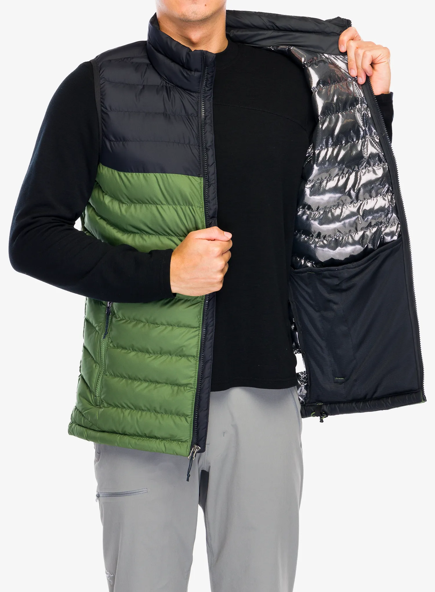 Zateplená vesta Columbia Powder Lite Vest - canteen/black