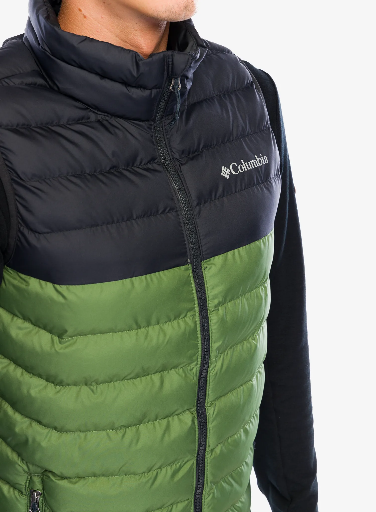 Zateplená vesta Columbia Powder Lite Vest - canteen/black
