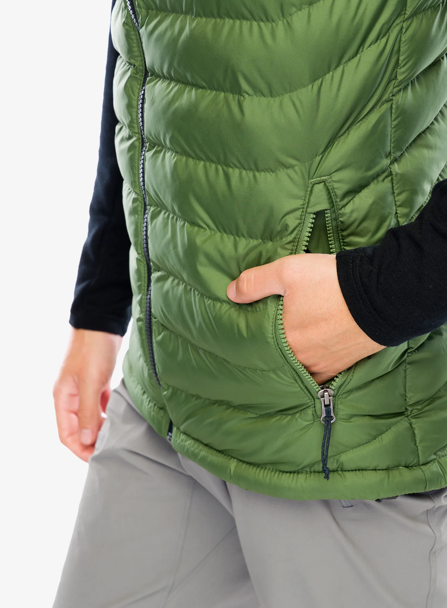 Zateplená vesta Columbia Powder Lite Vest - canteen/black