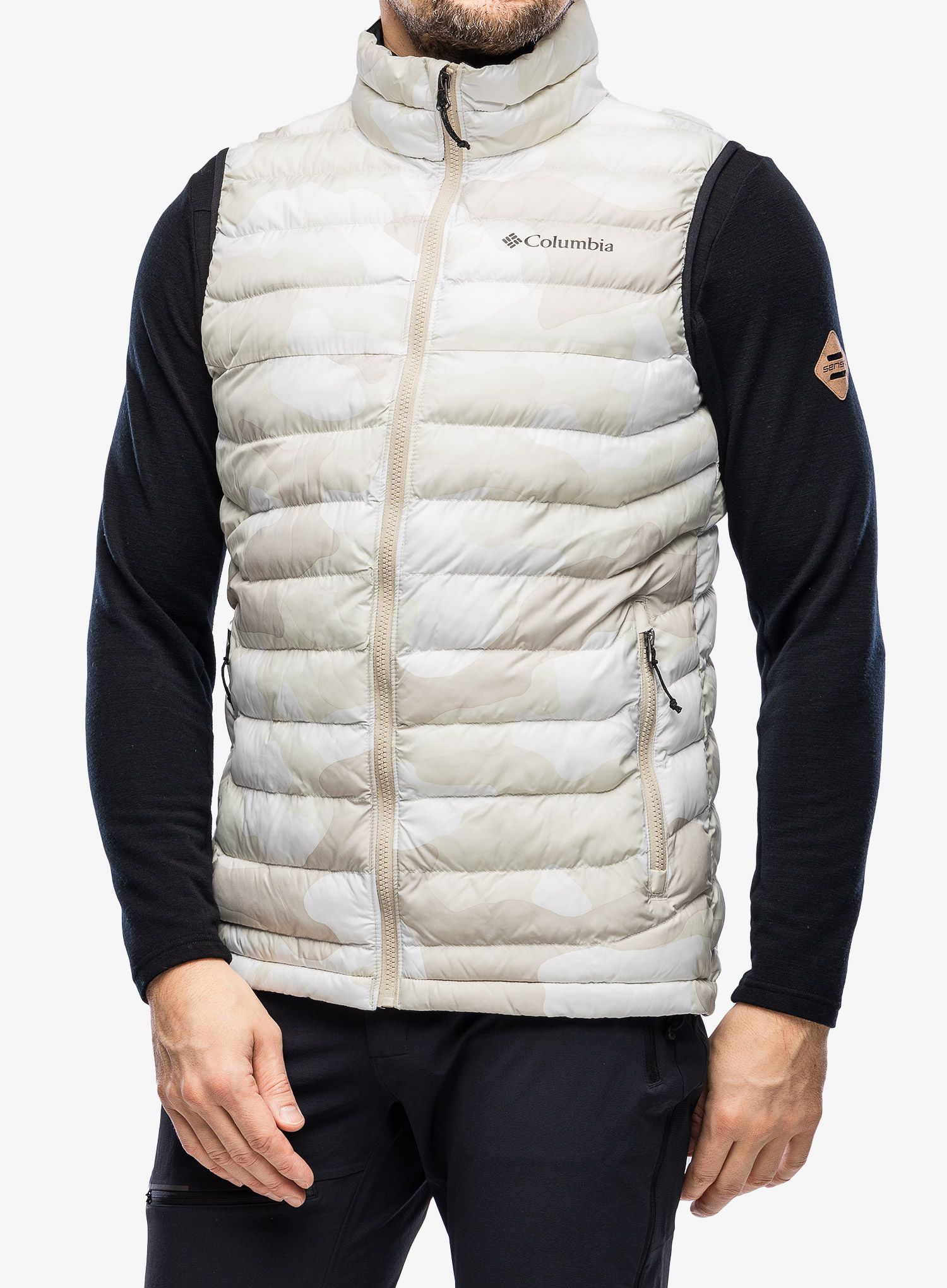 Pánská vesta Columbia Powder Lite Vest - dark stone mod camo print