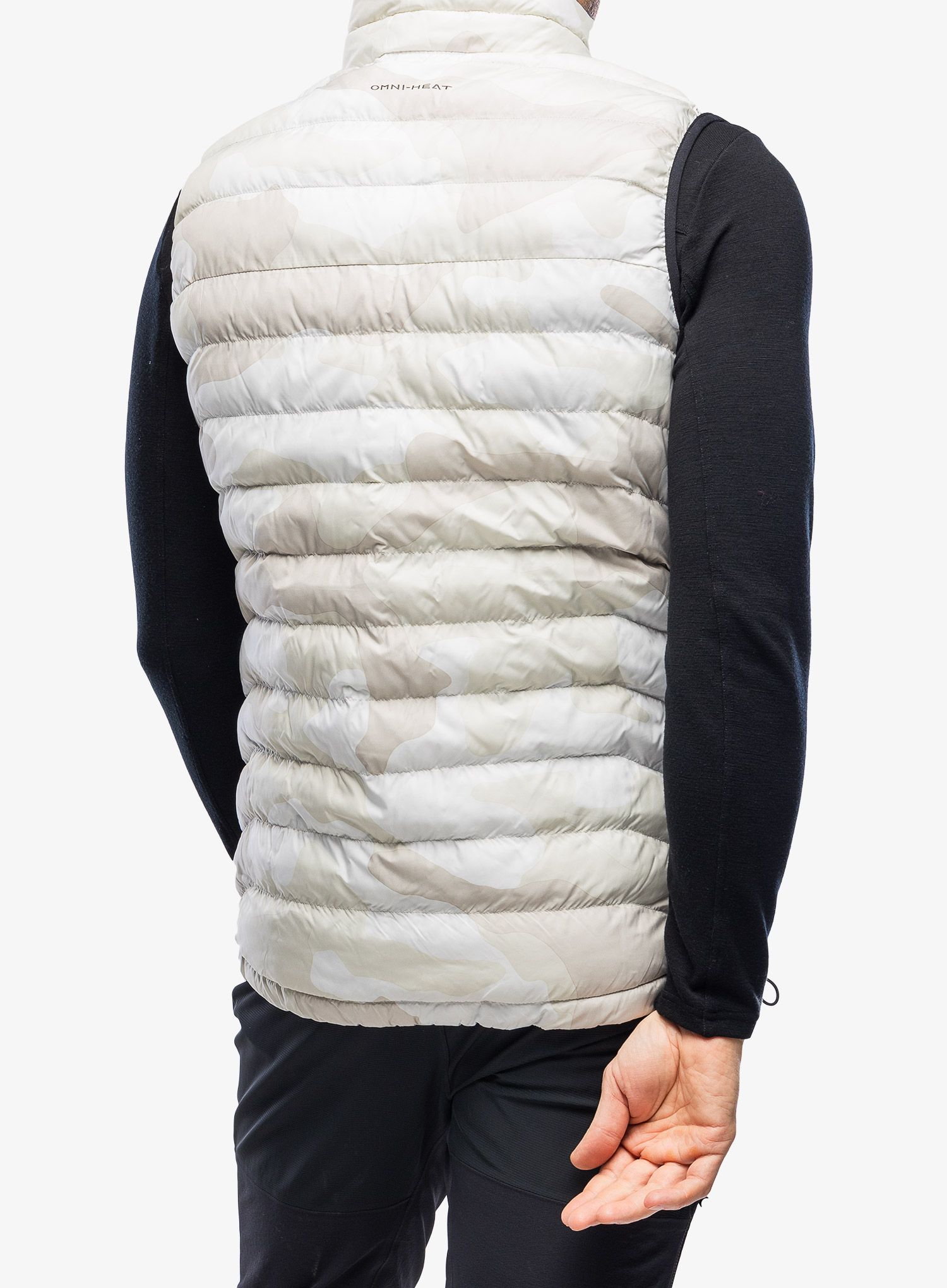 Pánská vesta Columbia Powder Lite Vest - dark stone mod camo print